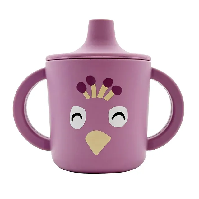 Trixie Baby Tasses et gobelets Mrs. Peacock tasse d’apprentissage en silicone
