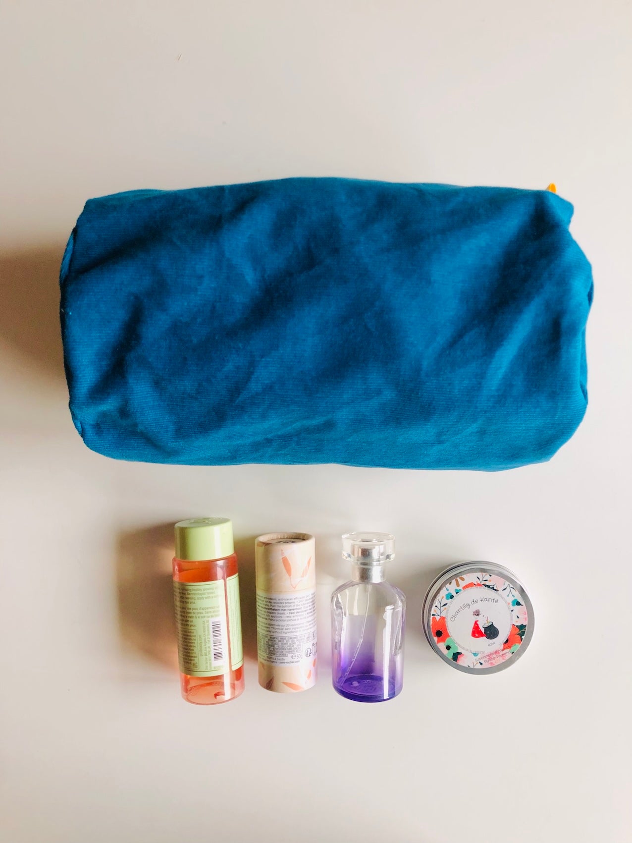 PIOLOU La Trousse de Toilette trousse de toilette PM velours bleu