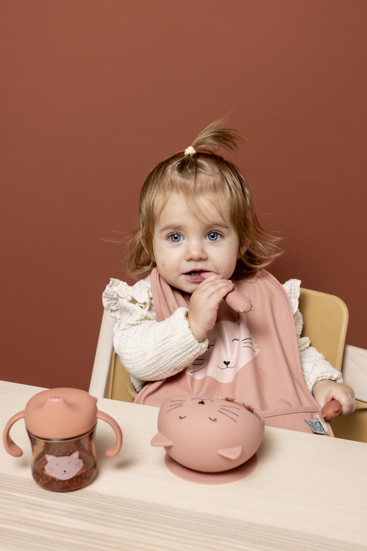 Trixie Baby Sets de repas Premier set repas bébé Mrs. Cat silicone