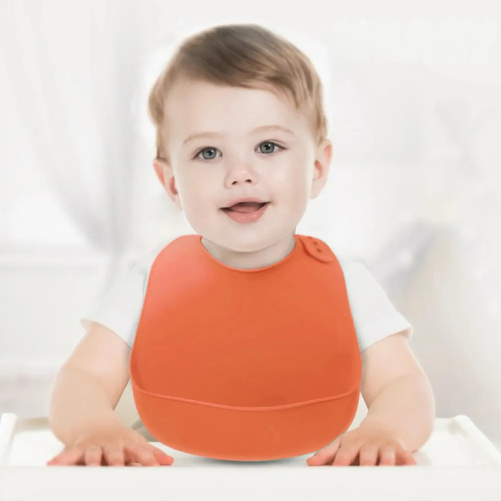 Baby-Crea Vaisselle Bébé Lot de 3 Bavoirs silicone garçon