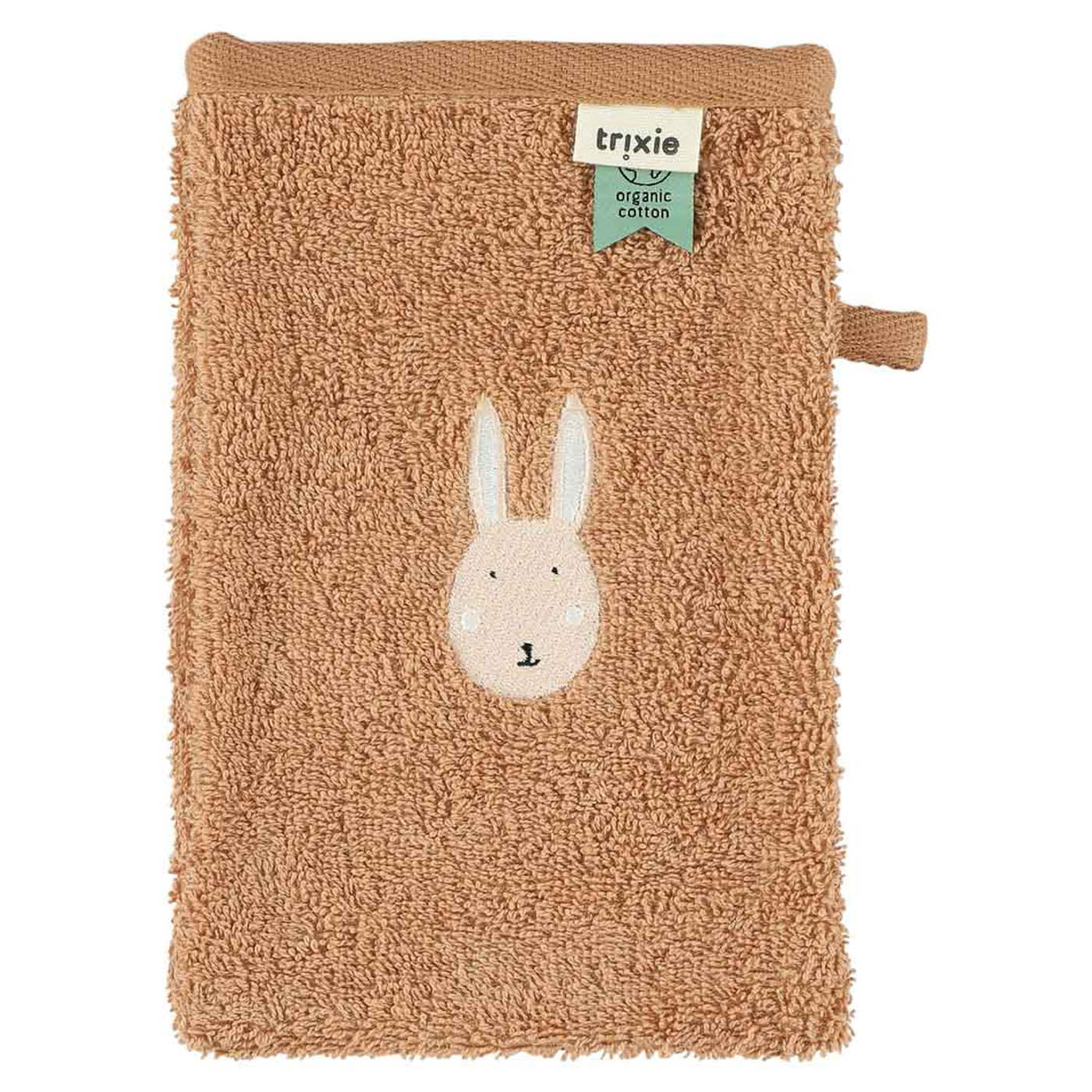 Trixie Baby Gants de toilette Aura Rabbit 2 pièces coton biologique
