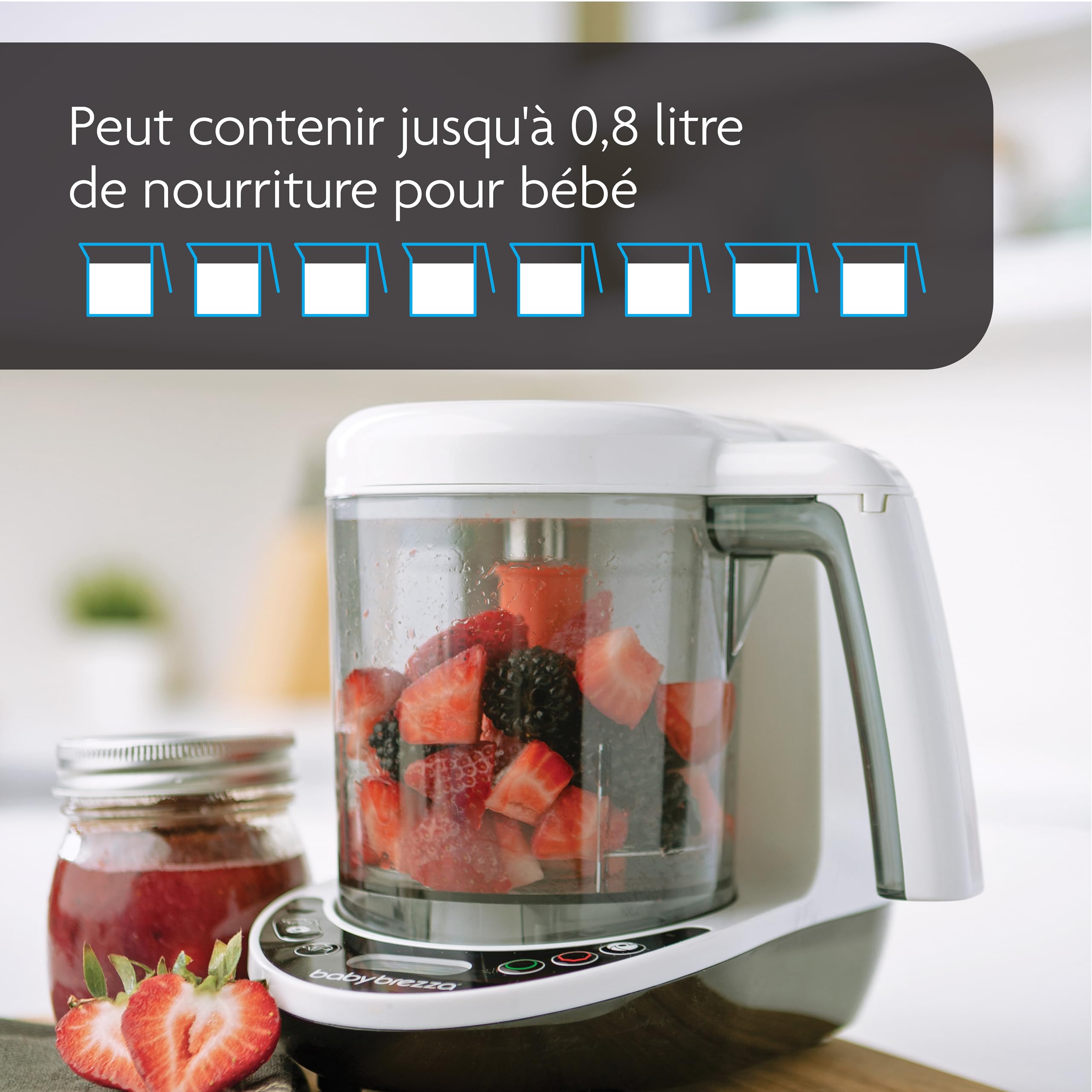 Baby Brezza Robots cuiseur-mixeur Food Maker Deluxe robot bébé 3 en 1