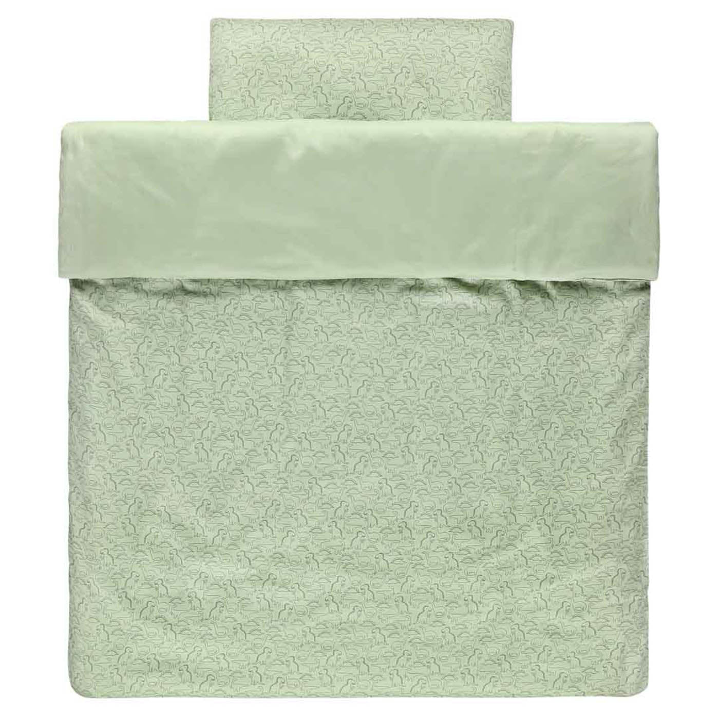 Trixie Baby Literie de bébé Daring Dino housse de couette 100x140 cm coton