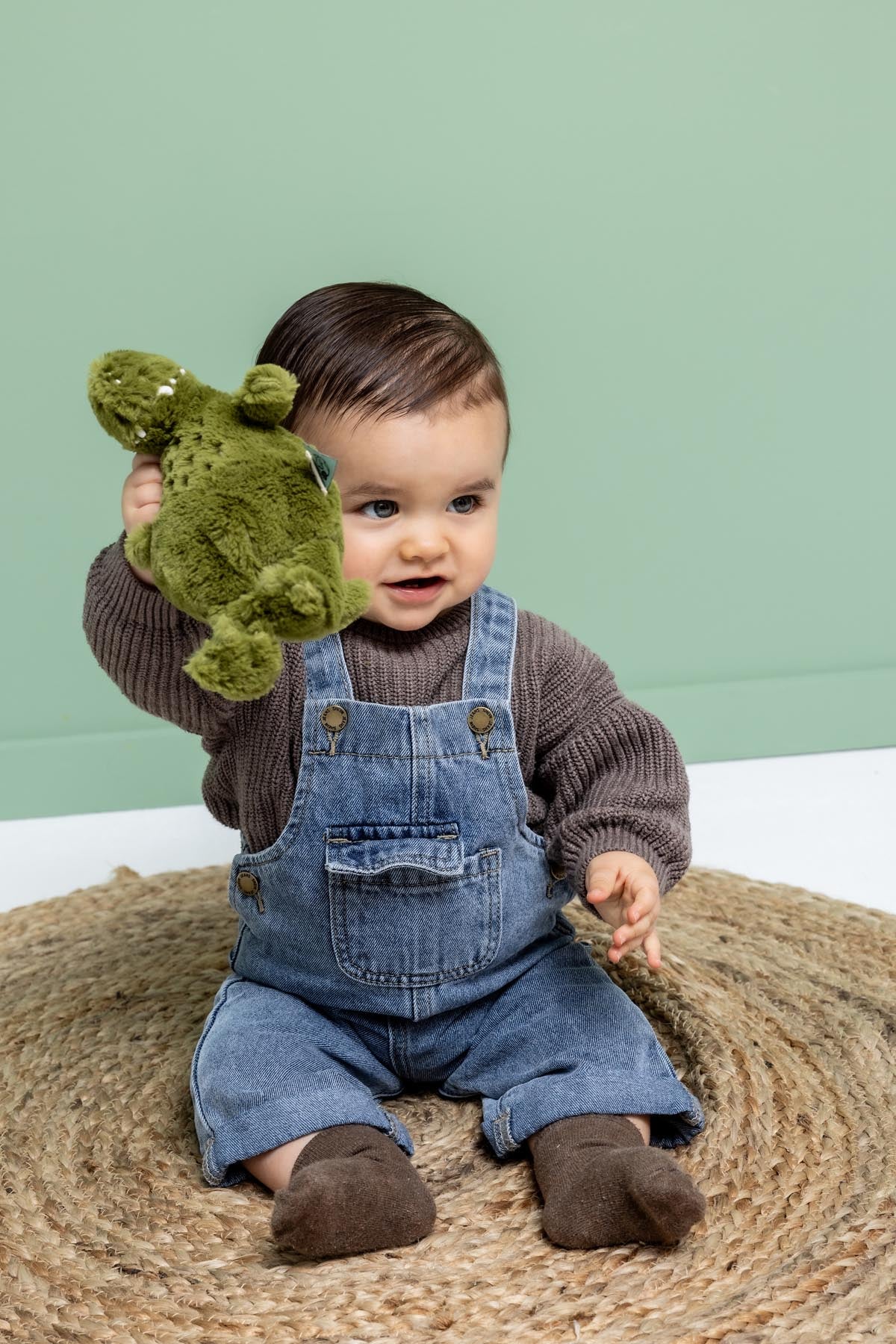 Trixie Baby Premiers jouets Mr. Dino peluche câlin