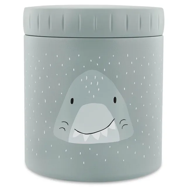 Trixie Baby Boîtes à goûter isothermes Boîte 500 ml Mr. Shark en acier inoxydable