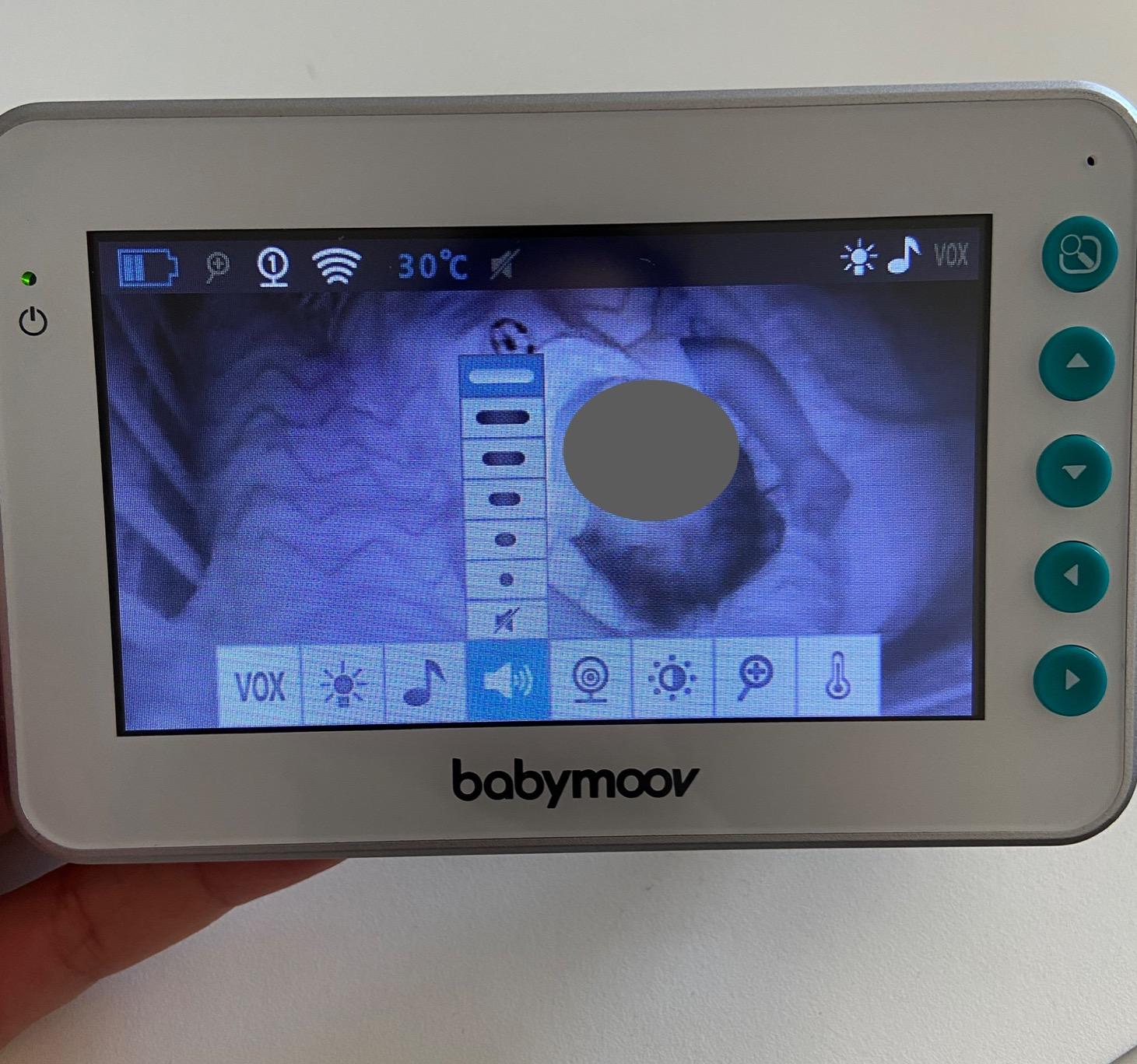 Babymoov YOO Moov babyphone vidéo caméra motorisée, écran 4,3 pouces
