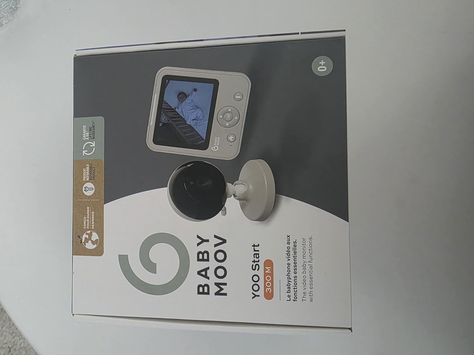 Babymoov YOO Start babyphone vidéo 300 m avec vision nocturne
