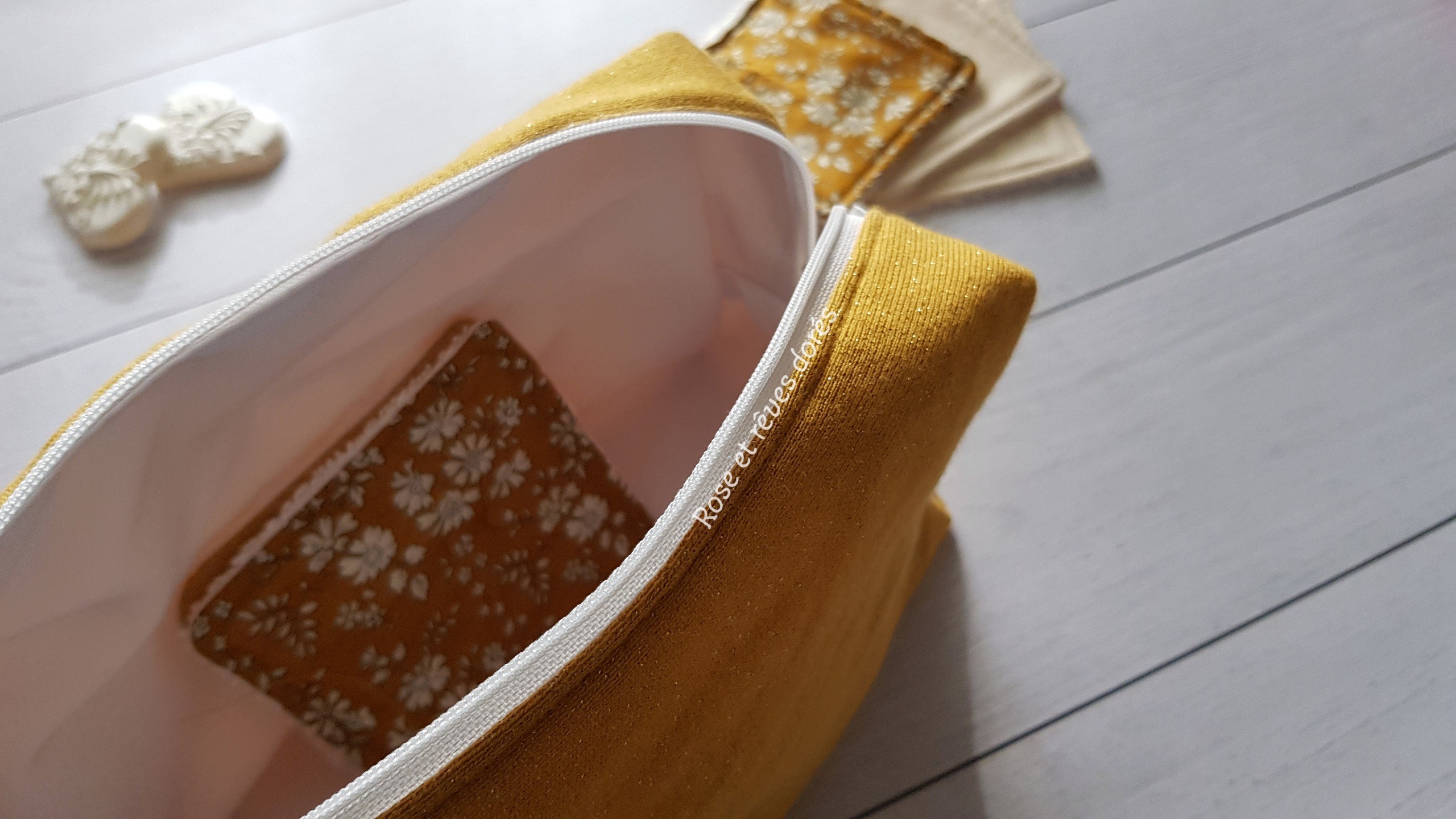 Rose et rêves dorés Trousses de toilette Douceur d’Automne trousse de toilette