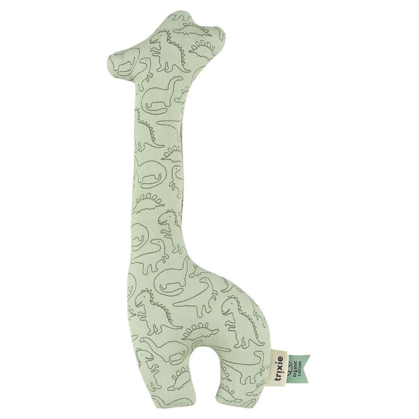 Trixie Baby Premiers jouets Hochet Girafe Daring Dino doux