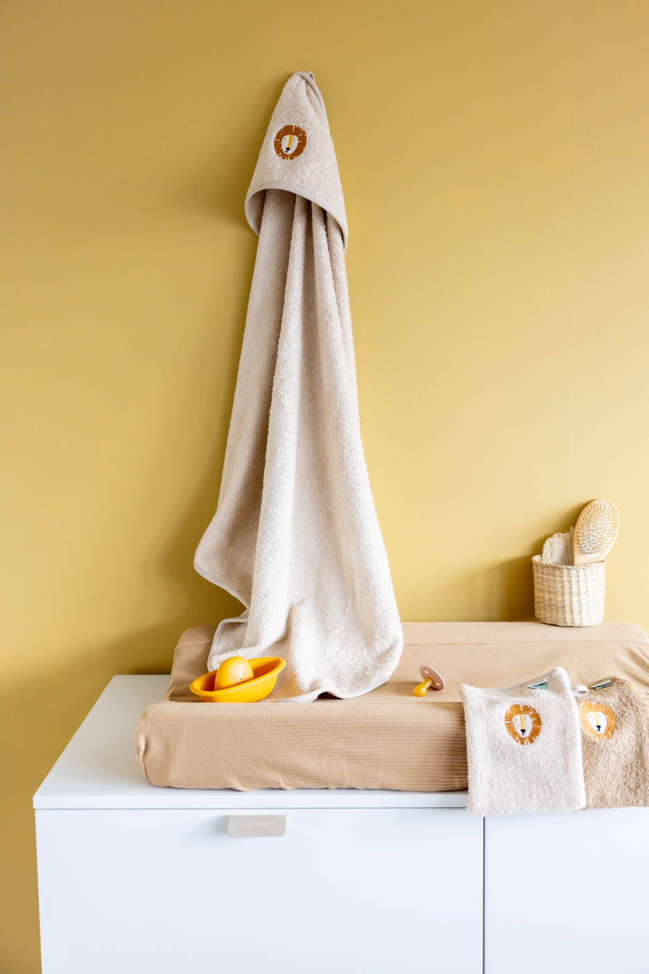 Trixie Baby Capes de bain Aura Lion cape de bain 75 x 75 cm enveloppante