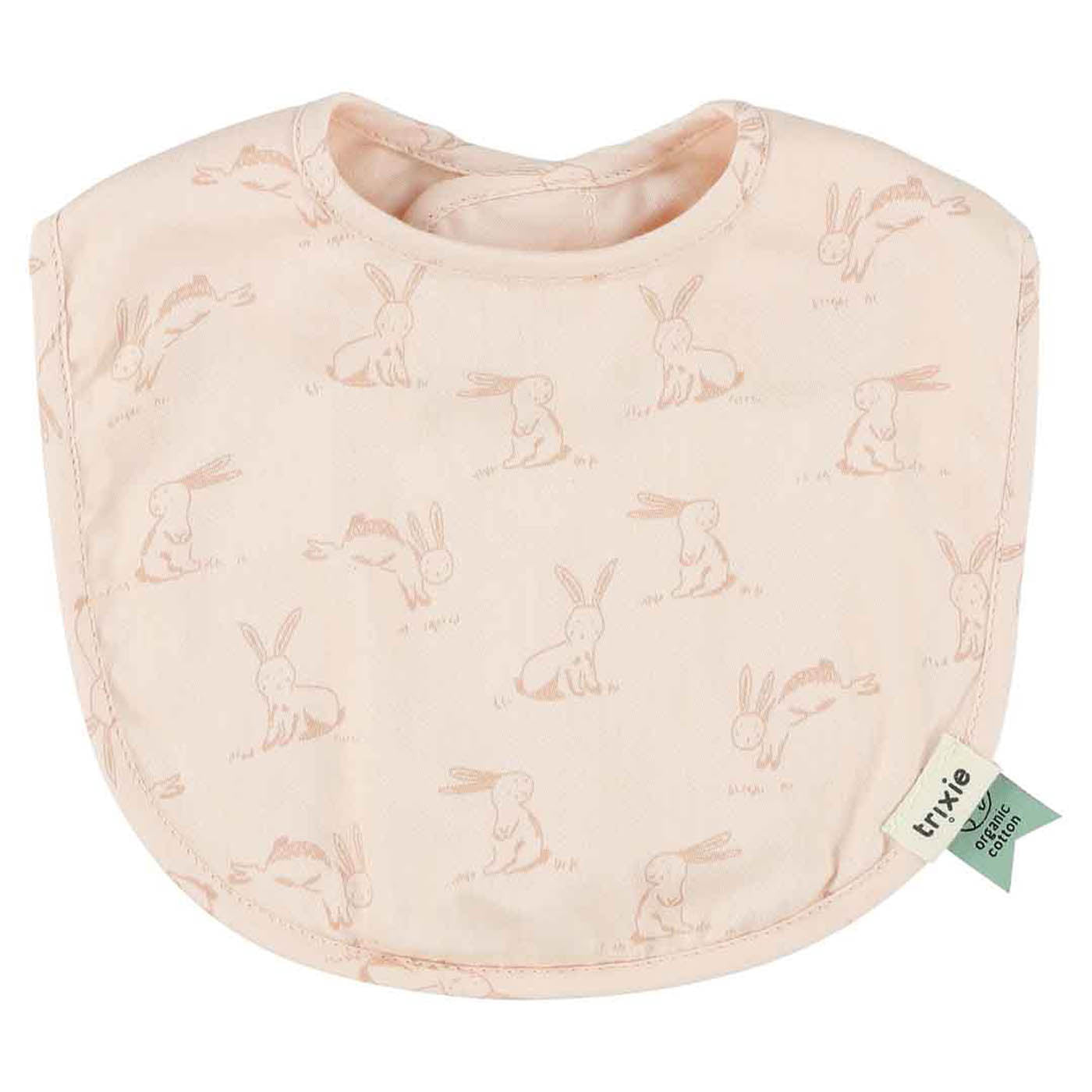 Trixie Baby Bavoirs Rosy Rabbit bavoir nouveau-né 2 pièces absorbants