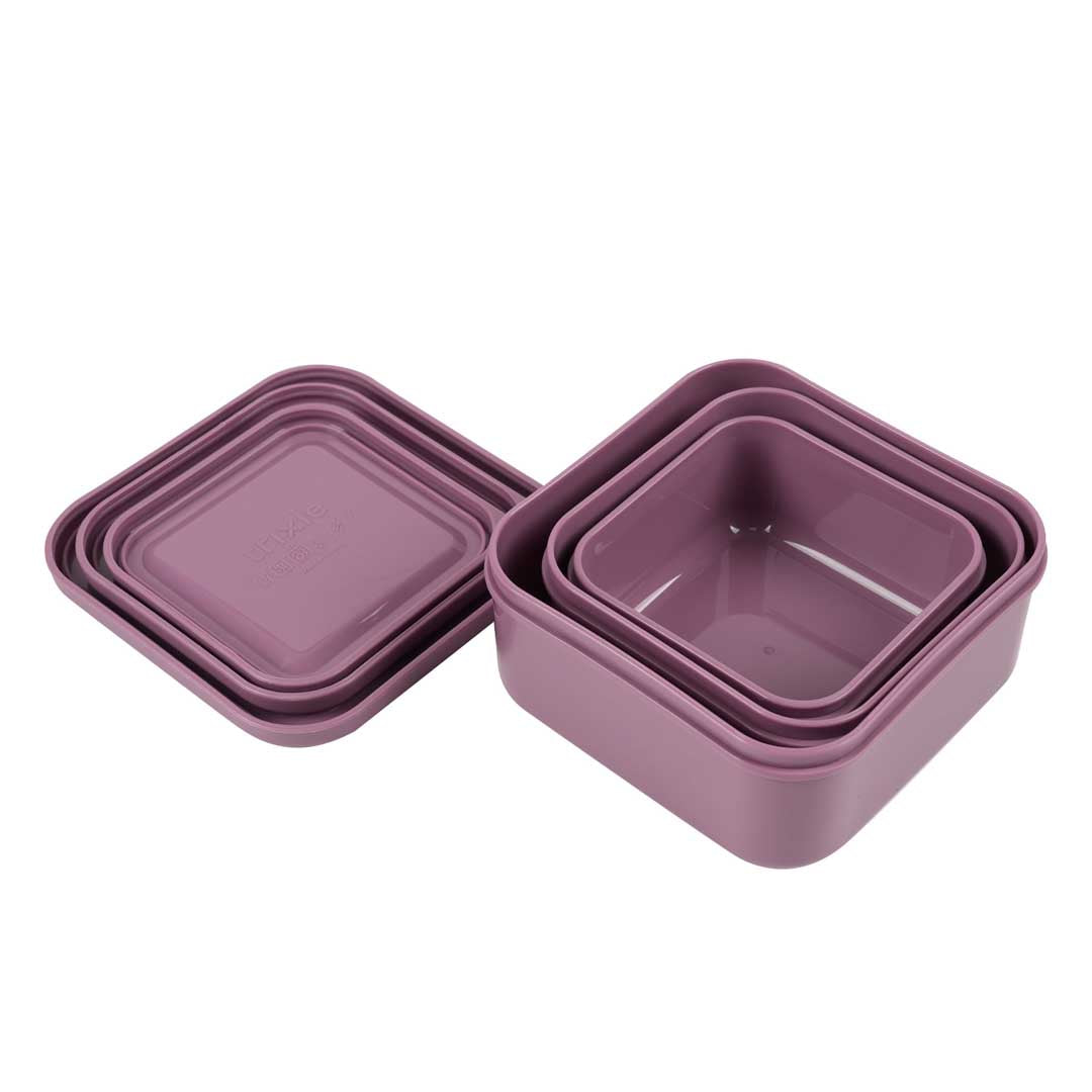 Trixie Baby Boîtes à goûter et boîtes repas Boîtes à goûter 3 pièces Mrs. Peacock