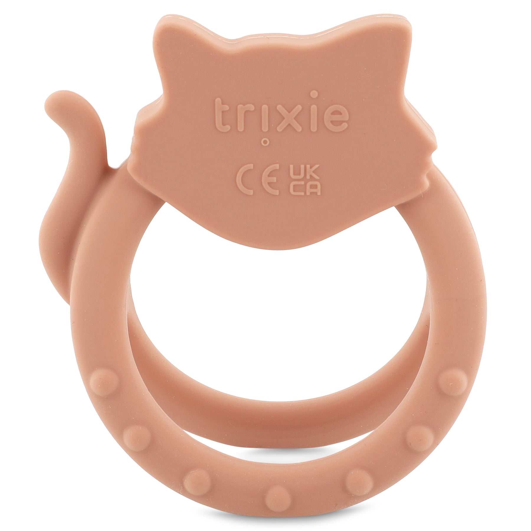 Trixie Baby Premiers jouets Anneau de dentition sensorielle Mrs. Cat silicone alimentaire