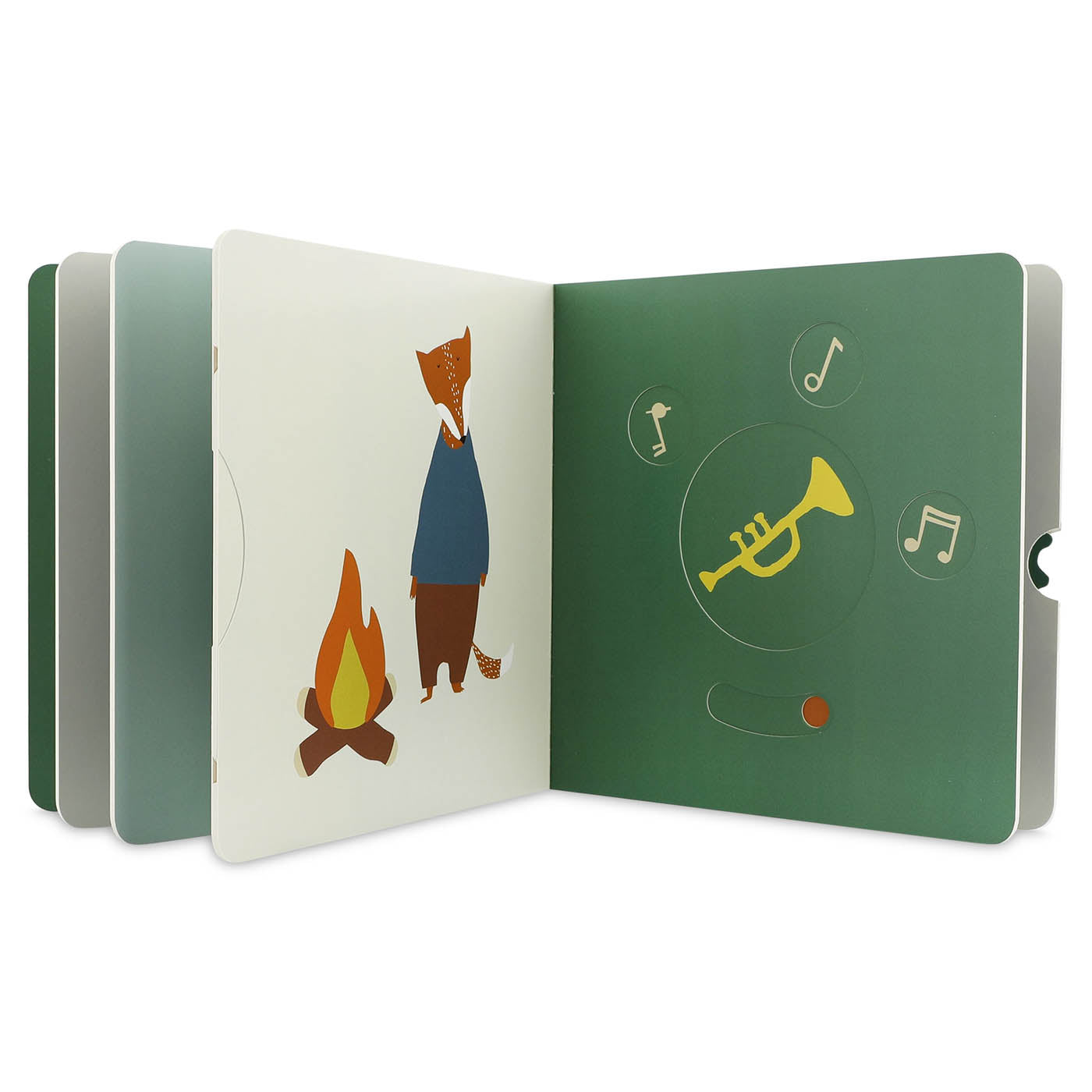 Trixie Baby Camping livre animé à diapositives