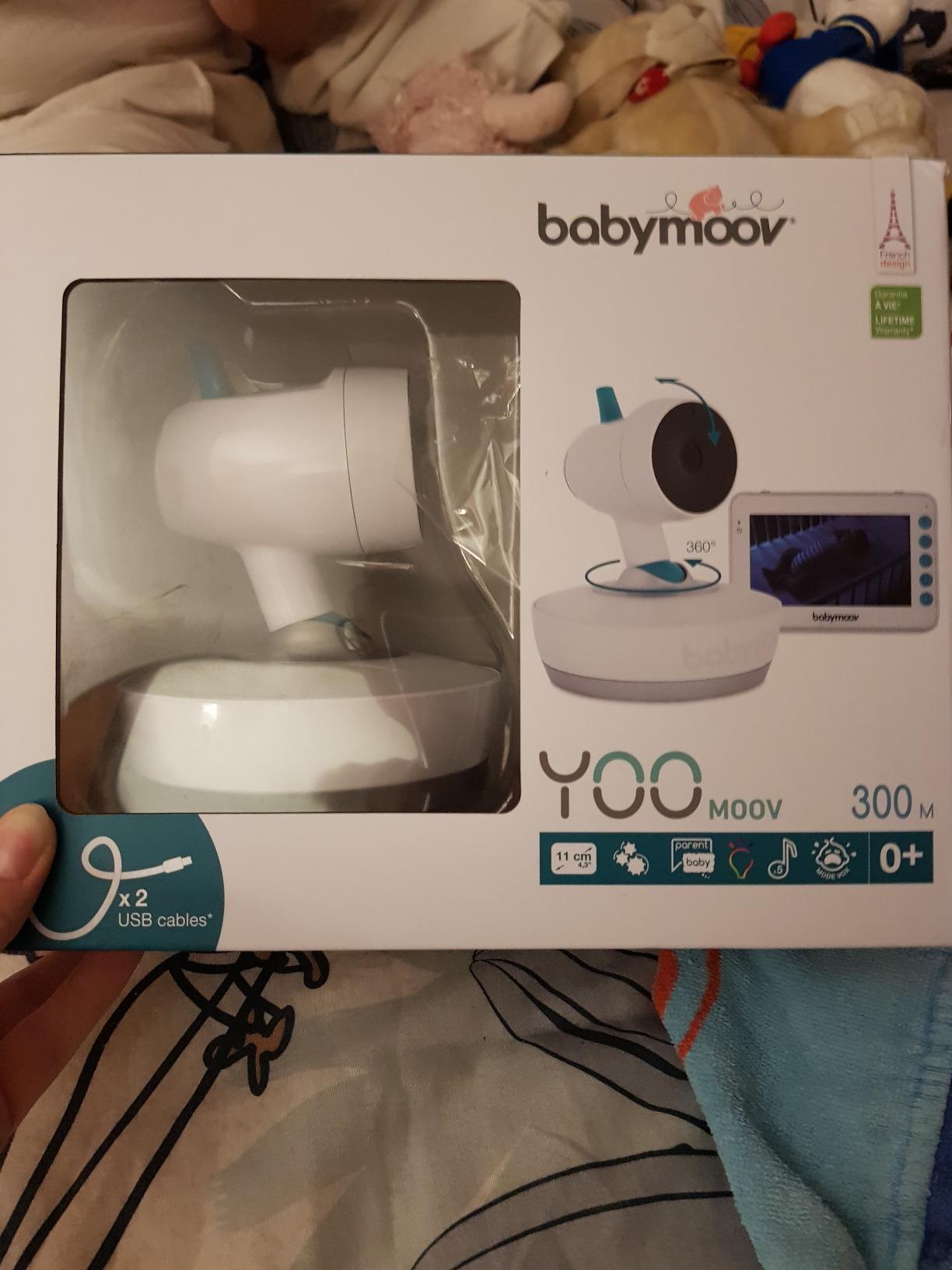 Babymoov YOO Moov babyphone vidéo caméra motorisée, écran 4,3 pouces