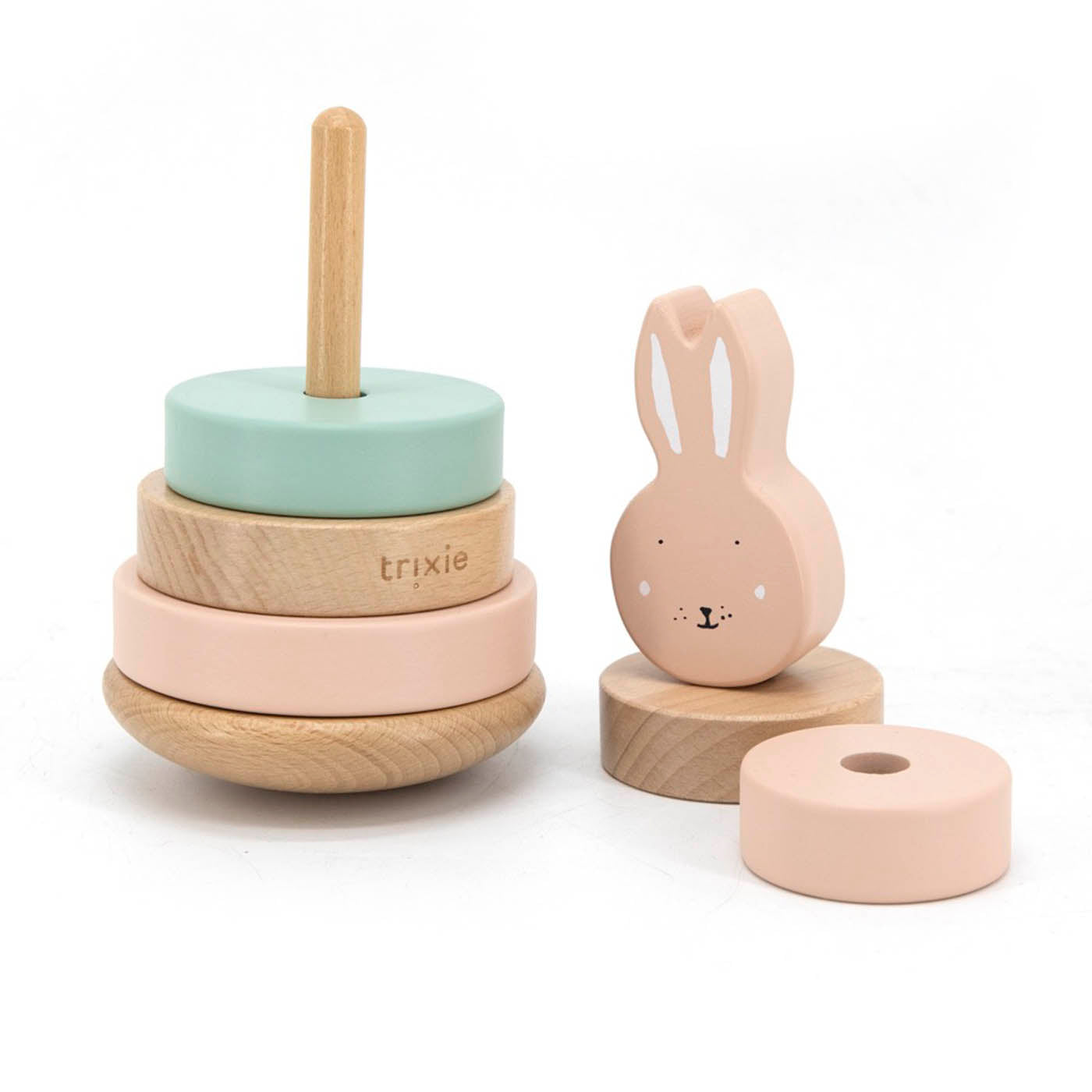 Trixie Baby Tour à empiler en bois Mrs. Rabbit FSC