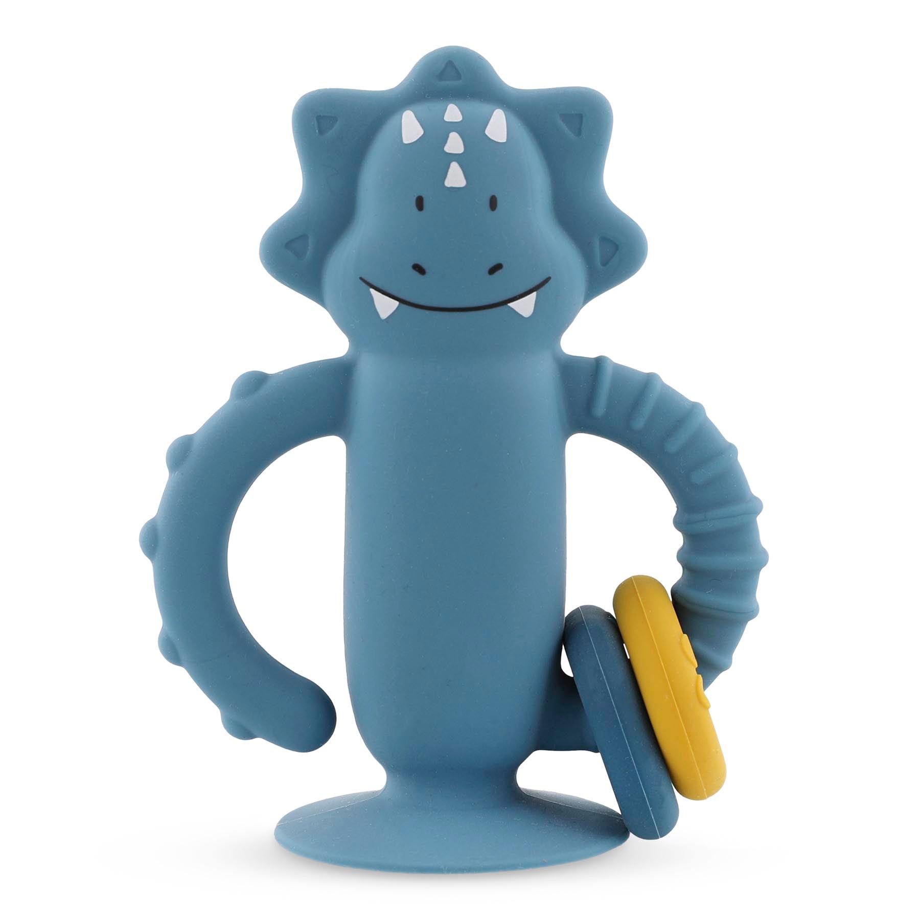 Trixie Baby Jouets sensoriels Jouet sensoriel en silicone avec ventouse Mr. Triceratops