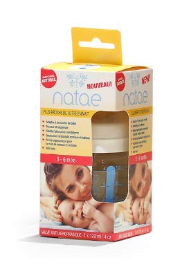 Natae Biberons biberon en verre 120 ml col large