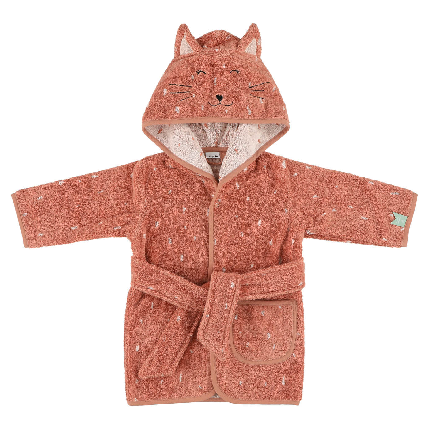 Trixie Baby Capes de bain Peignoir Mrs. Cat 1-2 ans coton bio