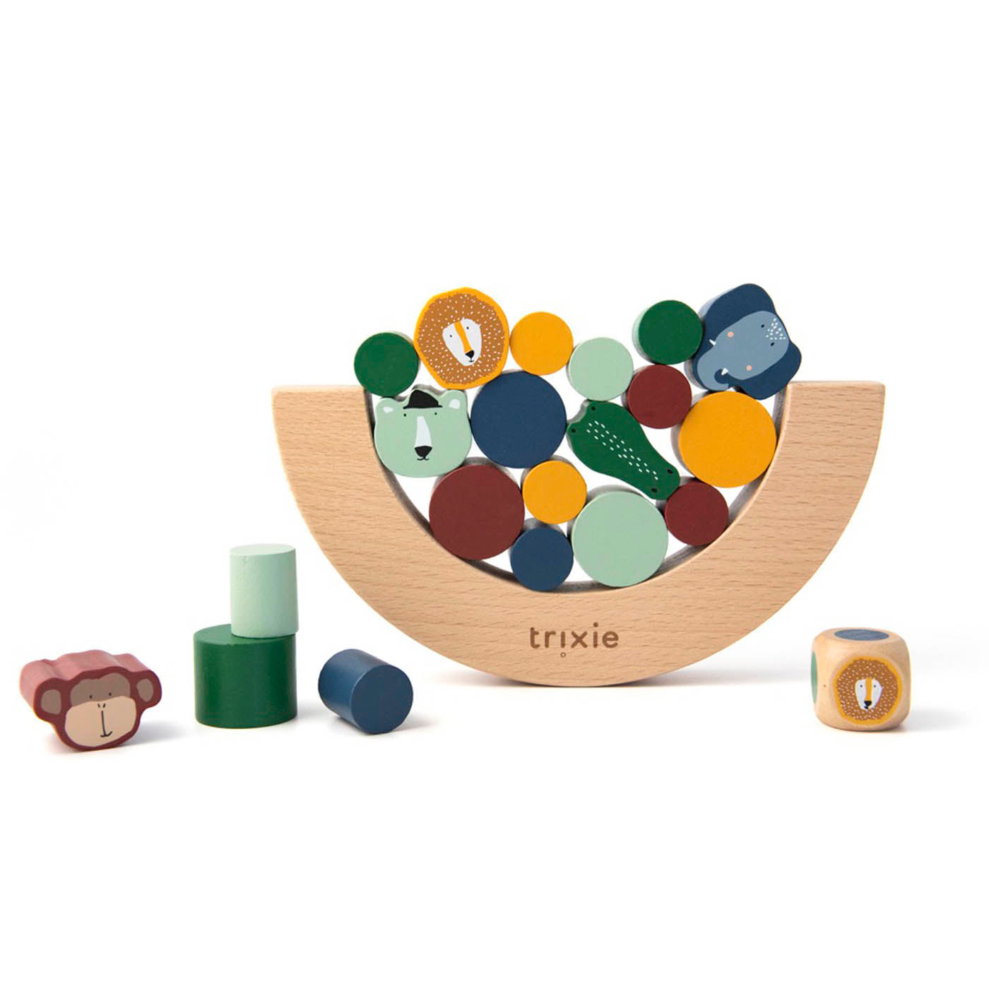 Trixie Baby Jouets d’activités jeu d’équilibre en bois