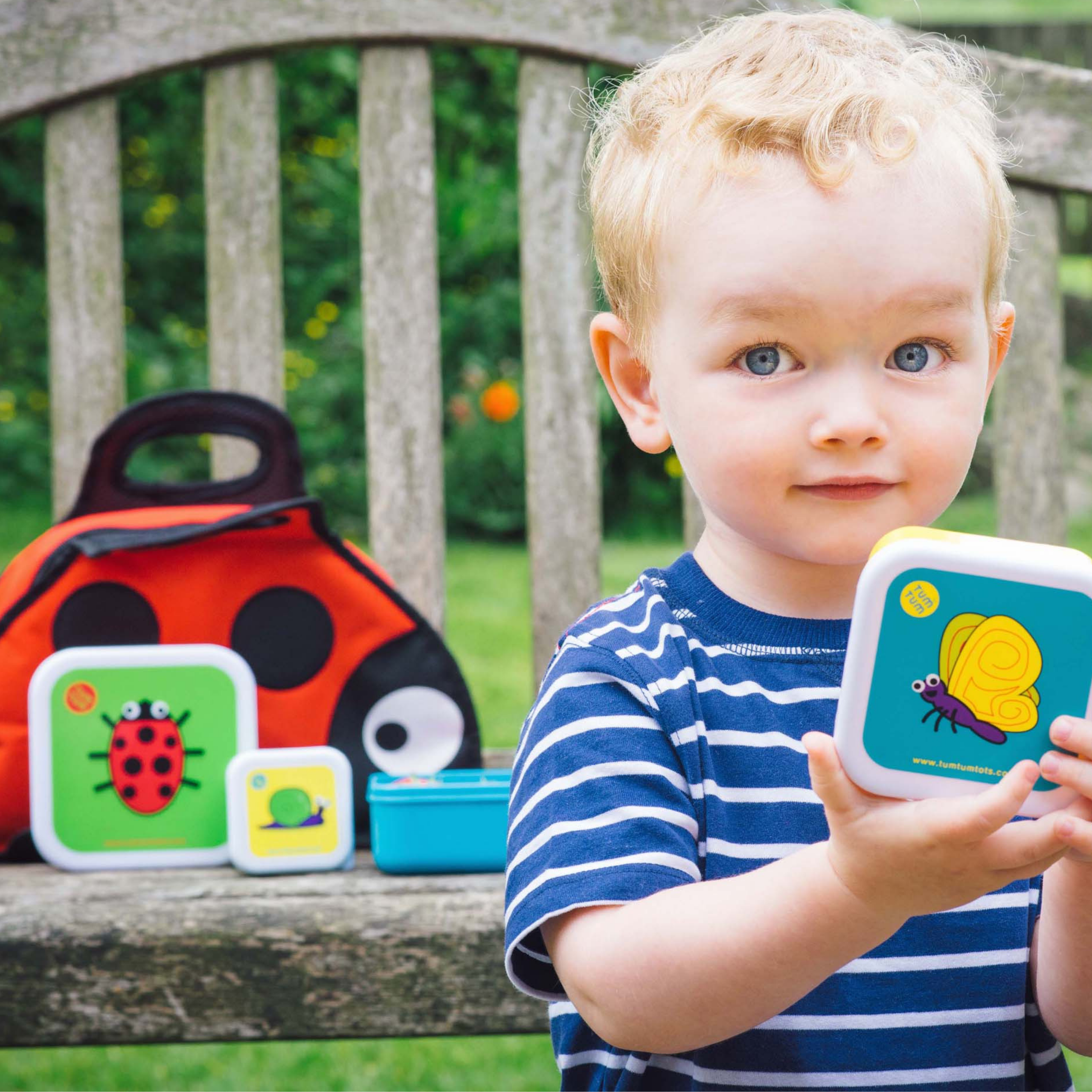 Tum Tum Lunch Boxes boîtes à goûter gigognes Bugs, lot de 4