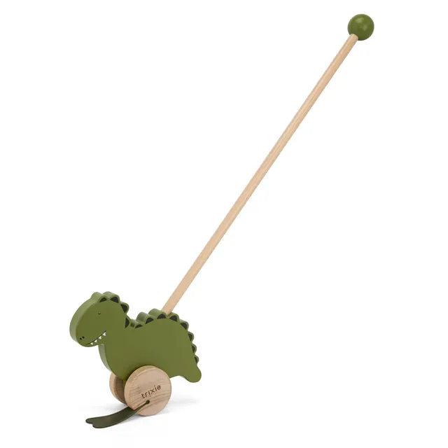 Trixie Baby Mr. Dino jouet à pousser en bois