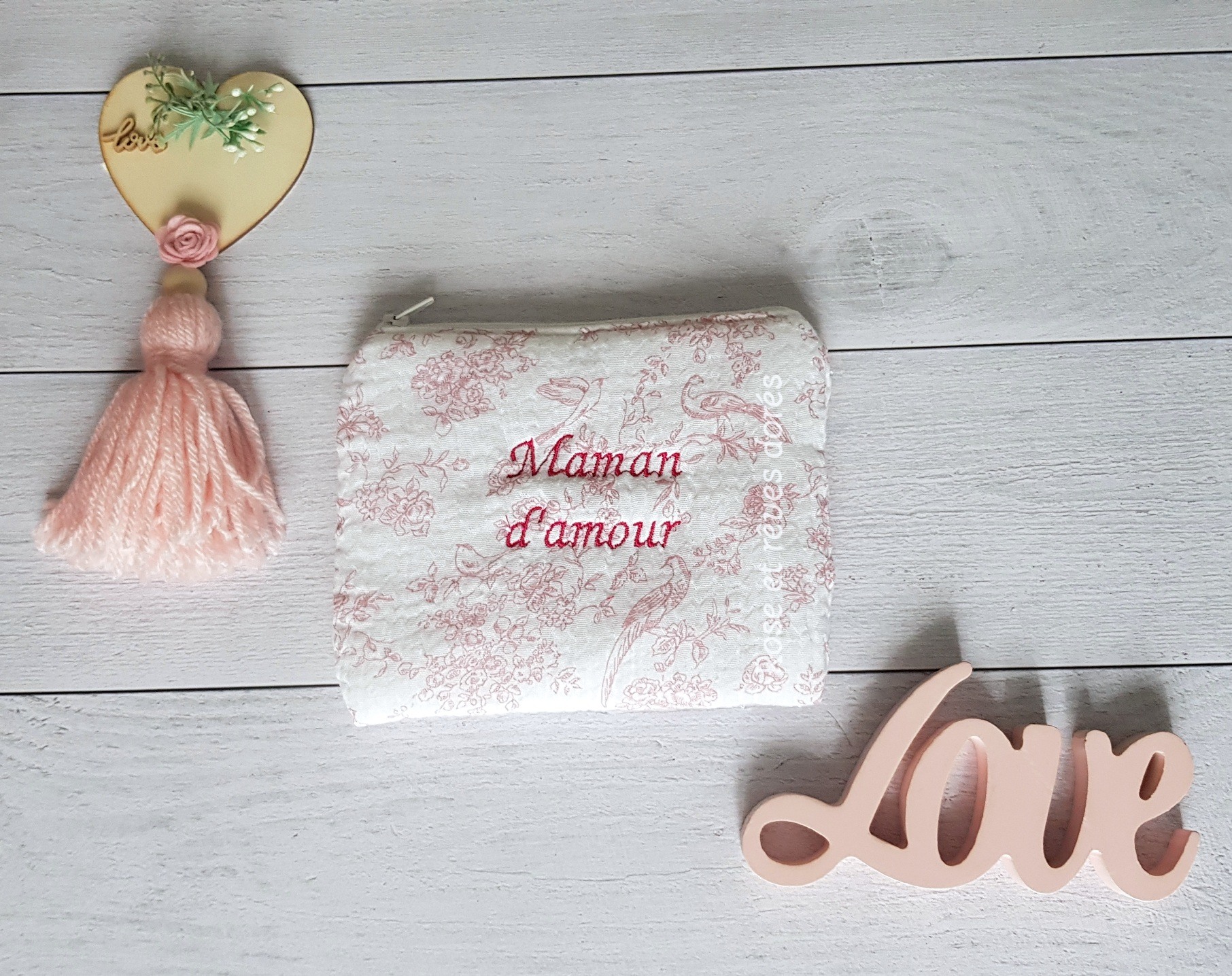 Rose et rêves dorés Coffrets cadeaux Duo maman et bébé d’amour