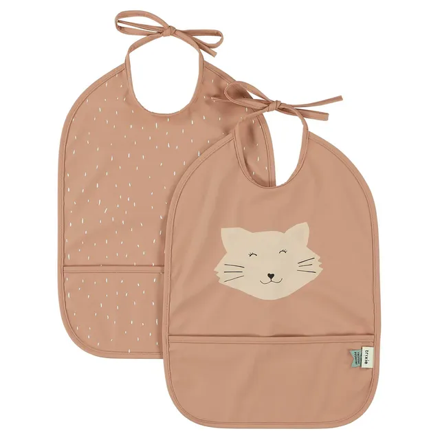 Trixie Baby Bavoirs Mrs. Cat bavoirs 2 pièces imperméables