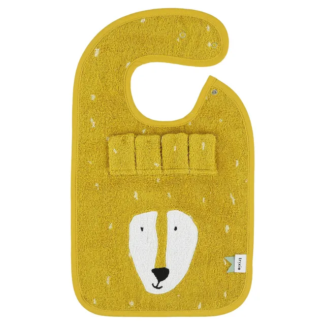 Trixie Baby Bavoirs Bavoir - Mr. Lion en coton biologique absorbant