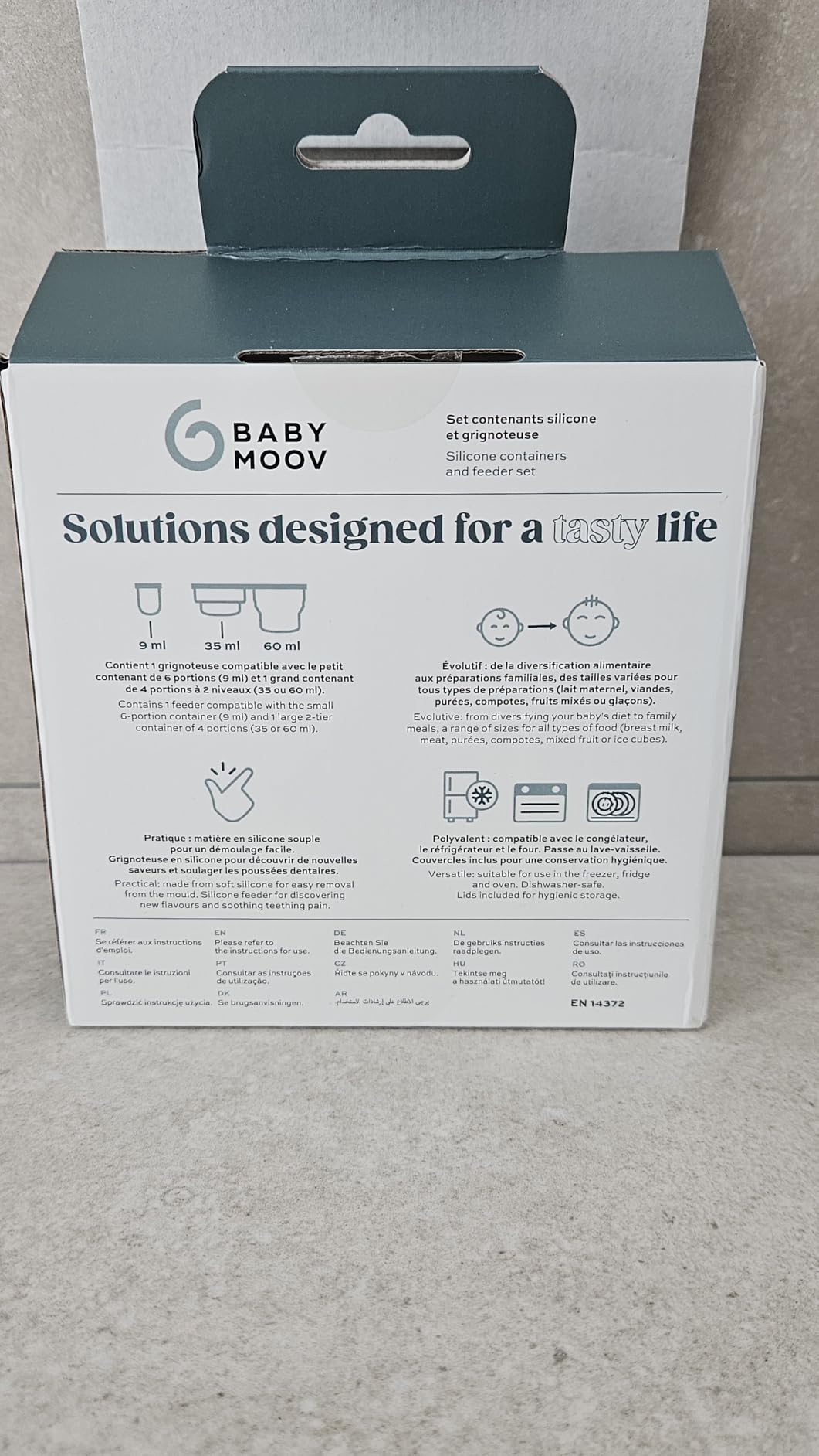 Babymoov Isy / Babybols coffret bacs à glaçons bébé et grignoteuse silicone