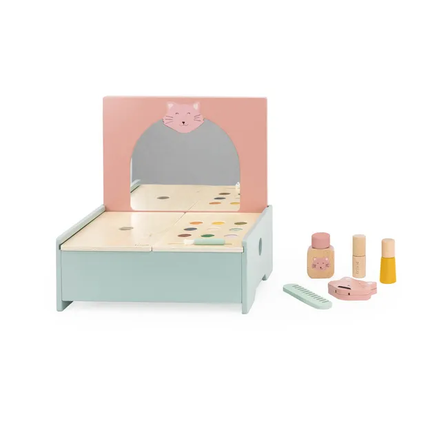 Trixie Baby Jeu symbolique Coiffeuse avec miroir bois