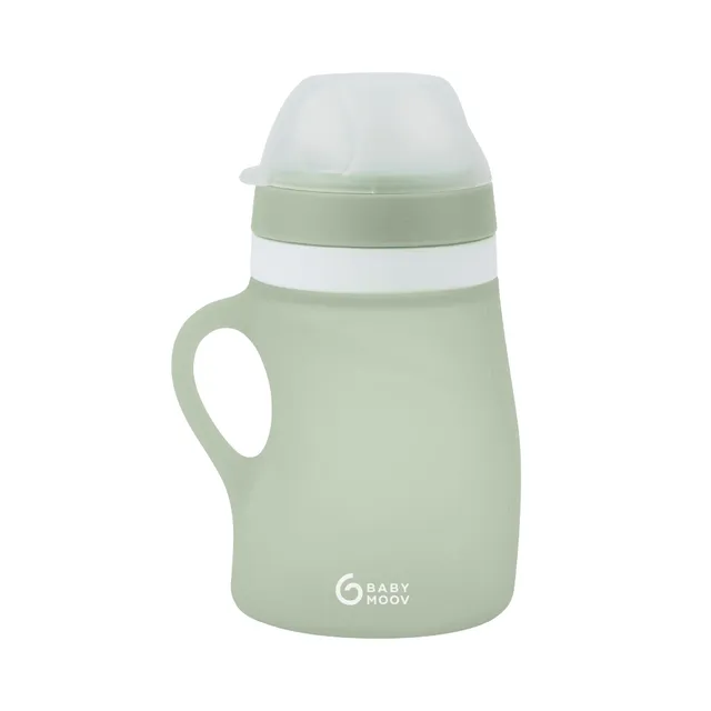Babymoov Isy / Babybols gourde bébé 150 ml verte en silicone
