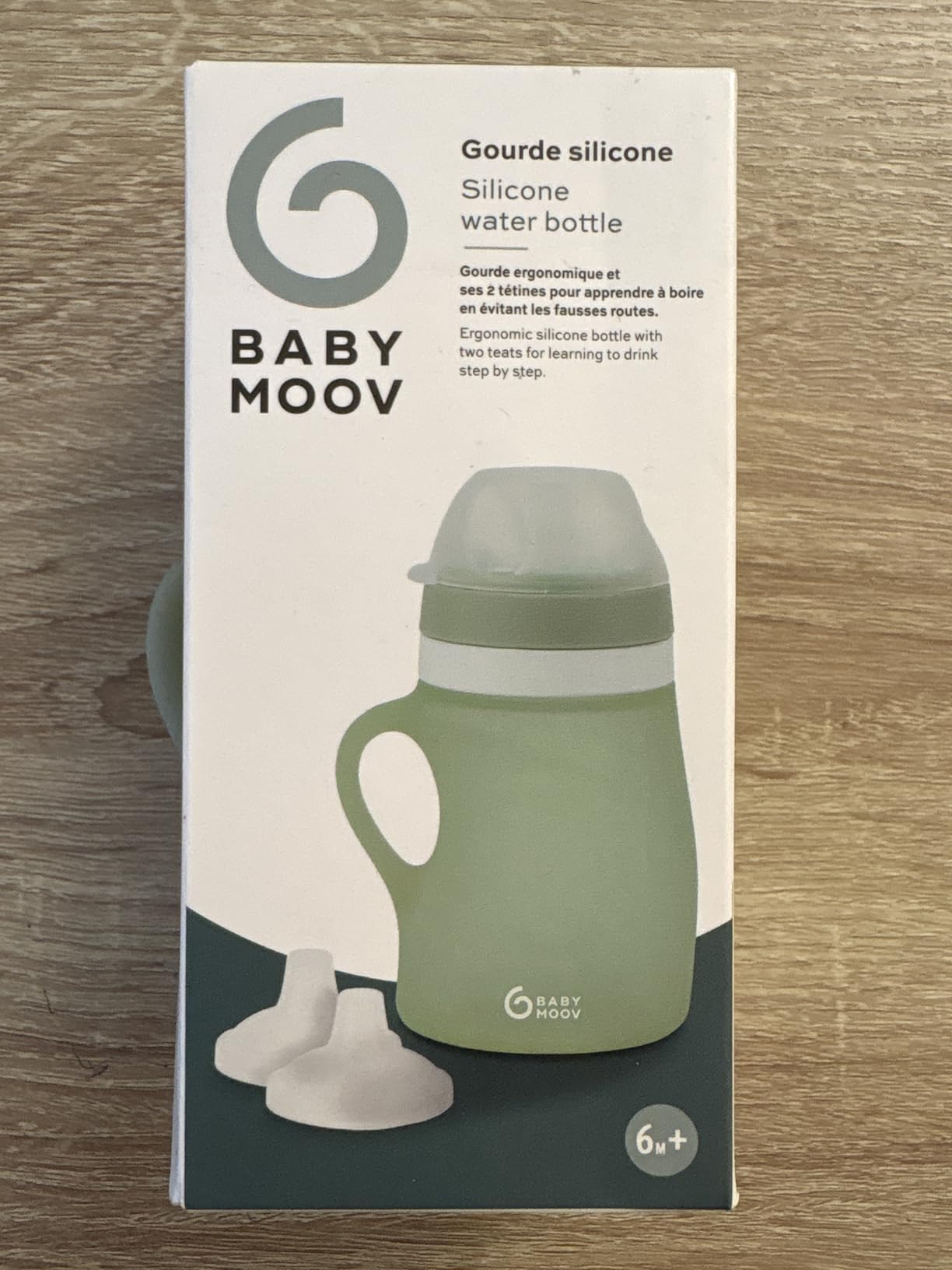 Babymoov Isy / Babybols gourde bébé 150 ml verte en silicone