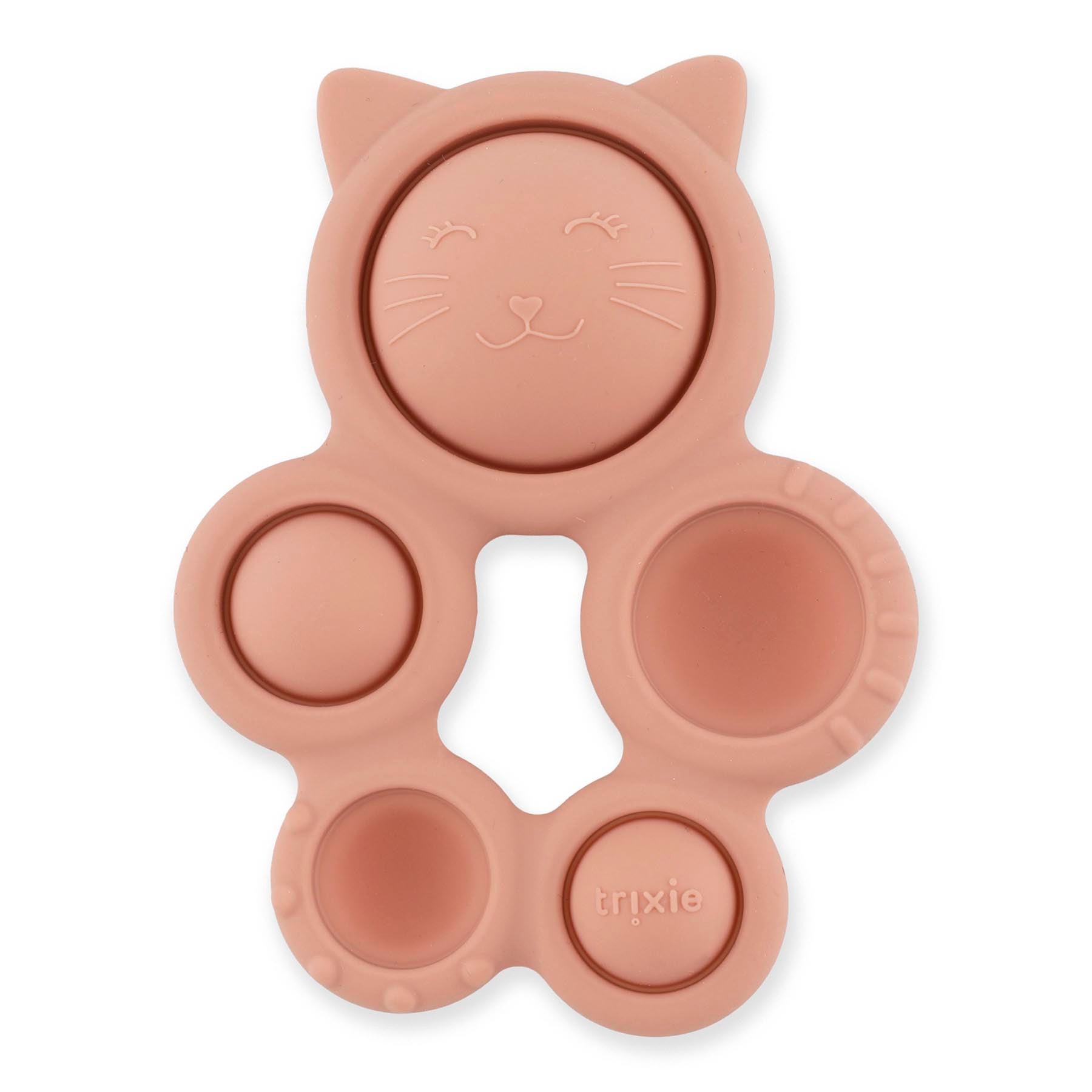 Trixie Baby Jouets sensoriels Jouet pop-it en silicone Mrs. Cat alimentaire