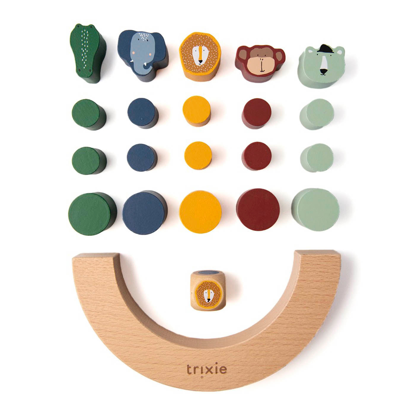 Trixie Baby Jouets d’activités jeu d’équilibre en bois