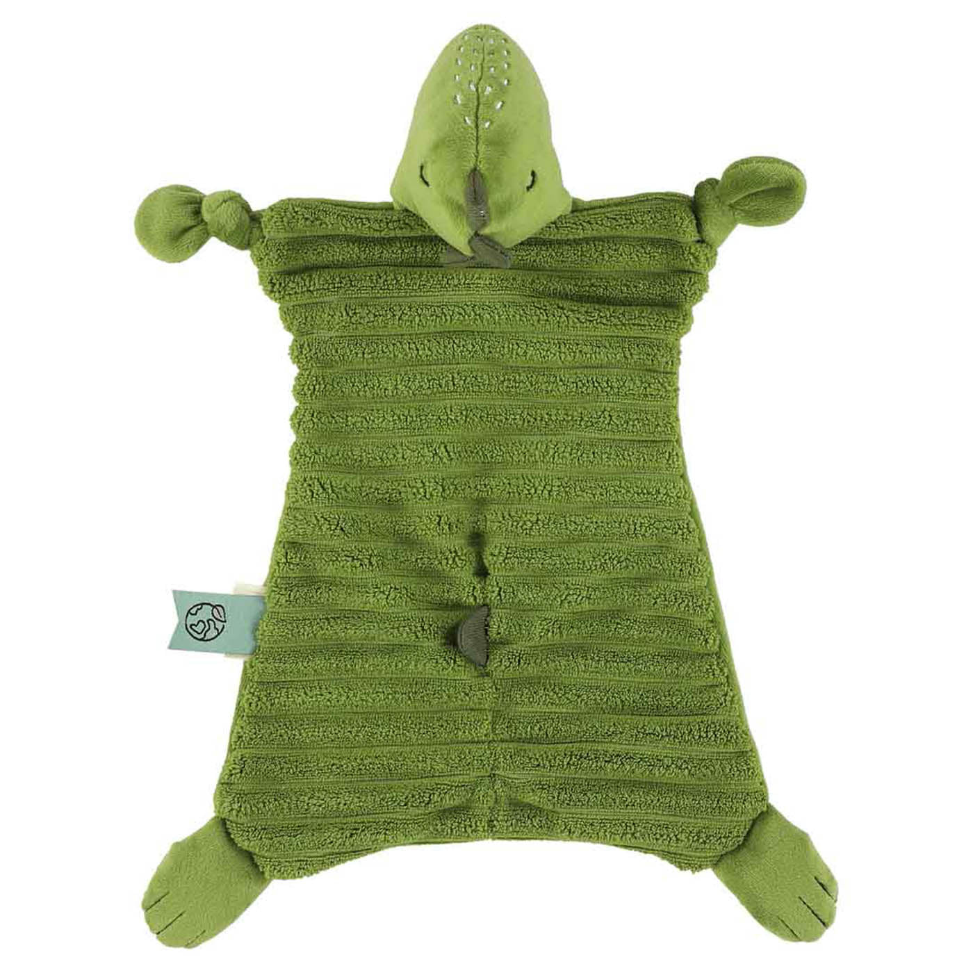 Trixie Baby Premiers jouets Doudou Mr. Dino avec attache tétine