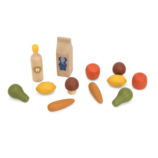 Trixie Baby Jeu symbolique Aliments et boissons en bois