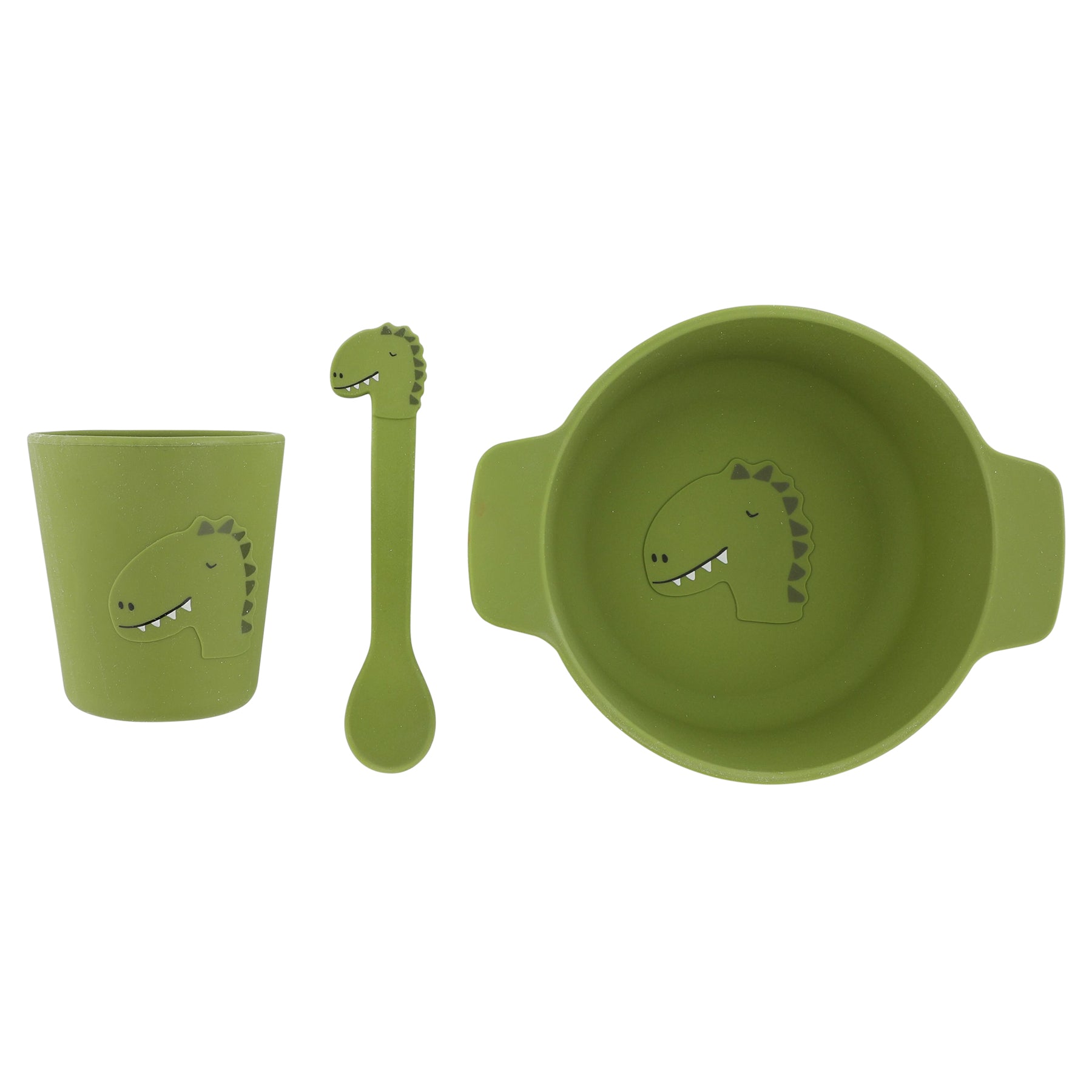 Trixie Baby Sets de repas set repas en silicone Mr. Dino