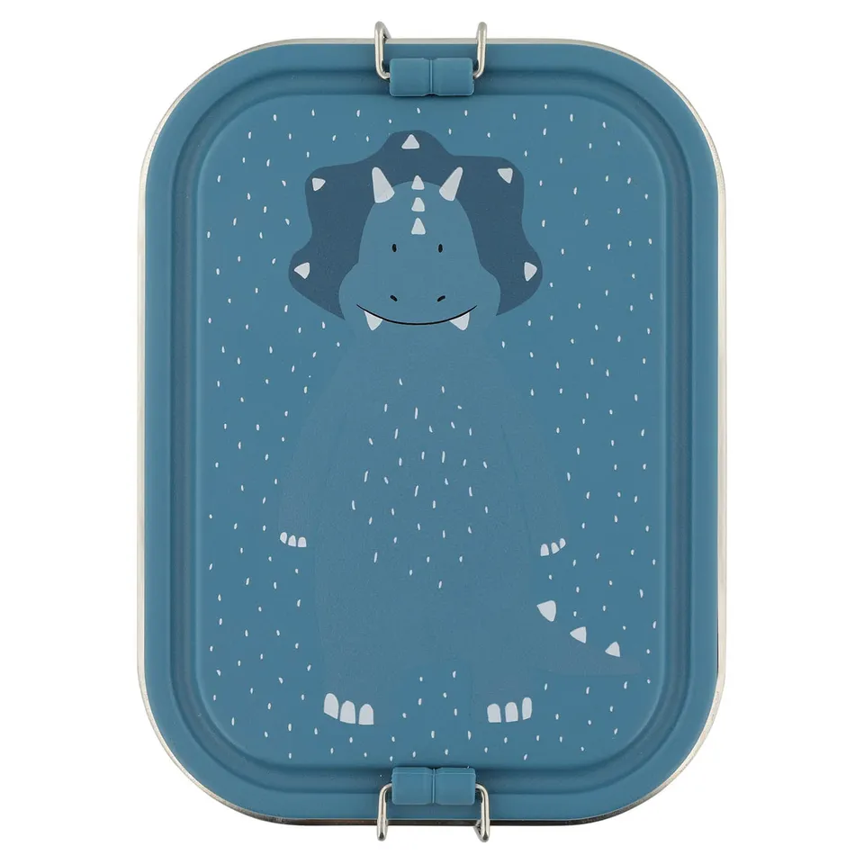 Trixie Baby Boîtes à goûter et boîtes repas grande Mr. Triceratops inox
