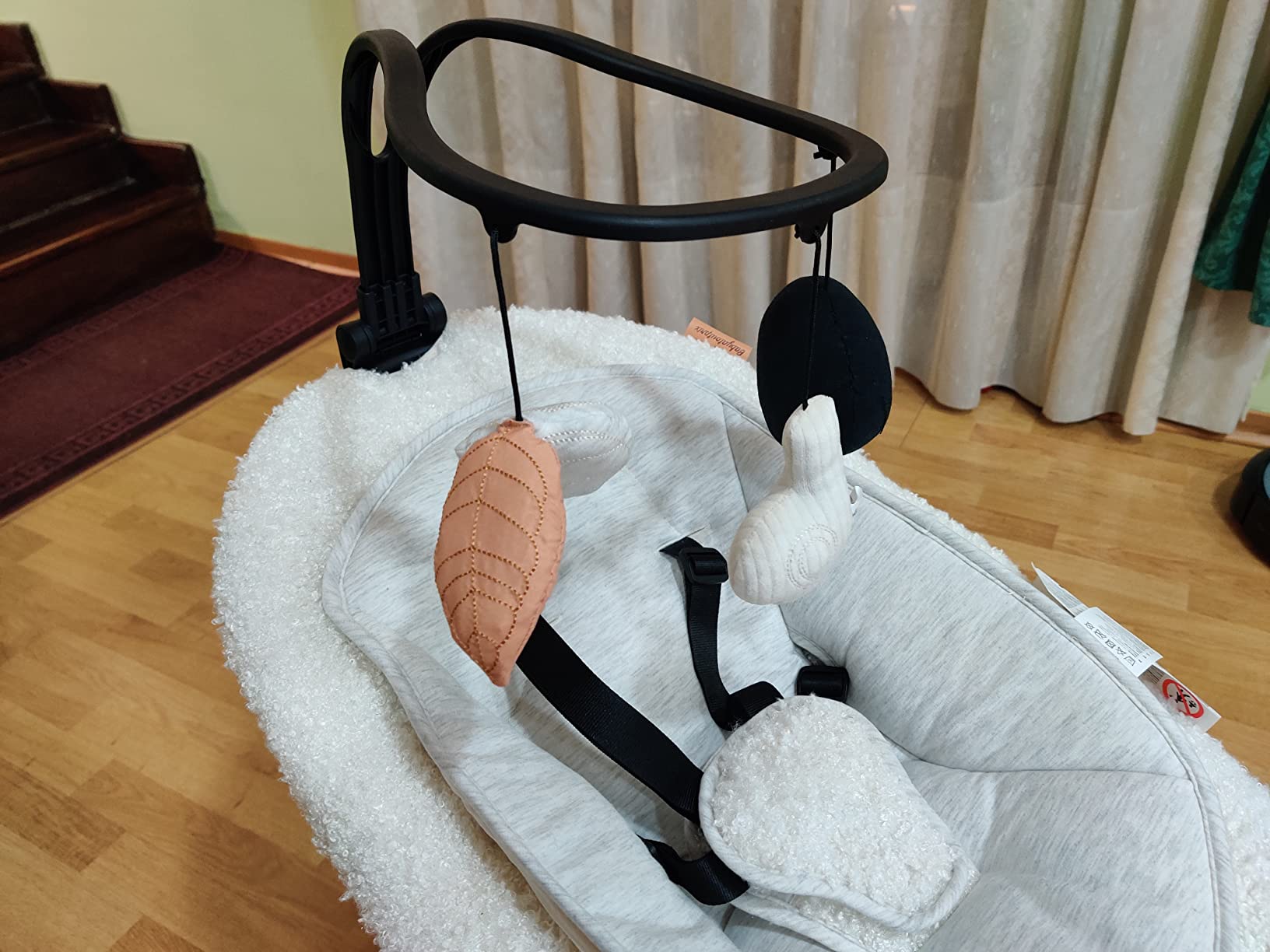 Babymoov Swoon Evolution Curl White balancelle électrique bébé