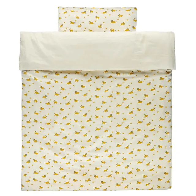 Trixie Baby Literie de bébé Housse de couette lit bébé Lively Lion 100 x 140 cm coton