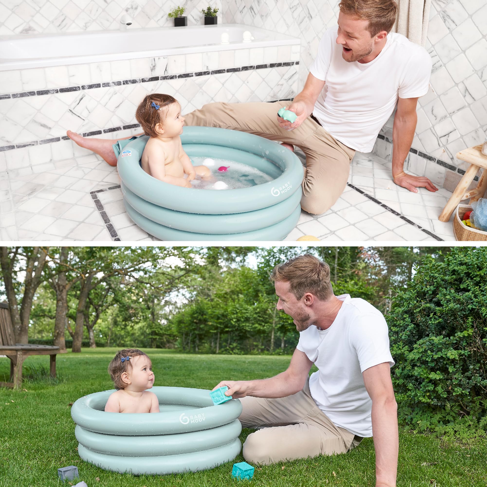 Babymoov Moov / Moov & Aqua Dots baignoire gonflable évolutive
