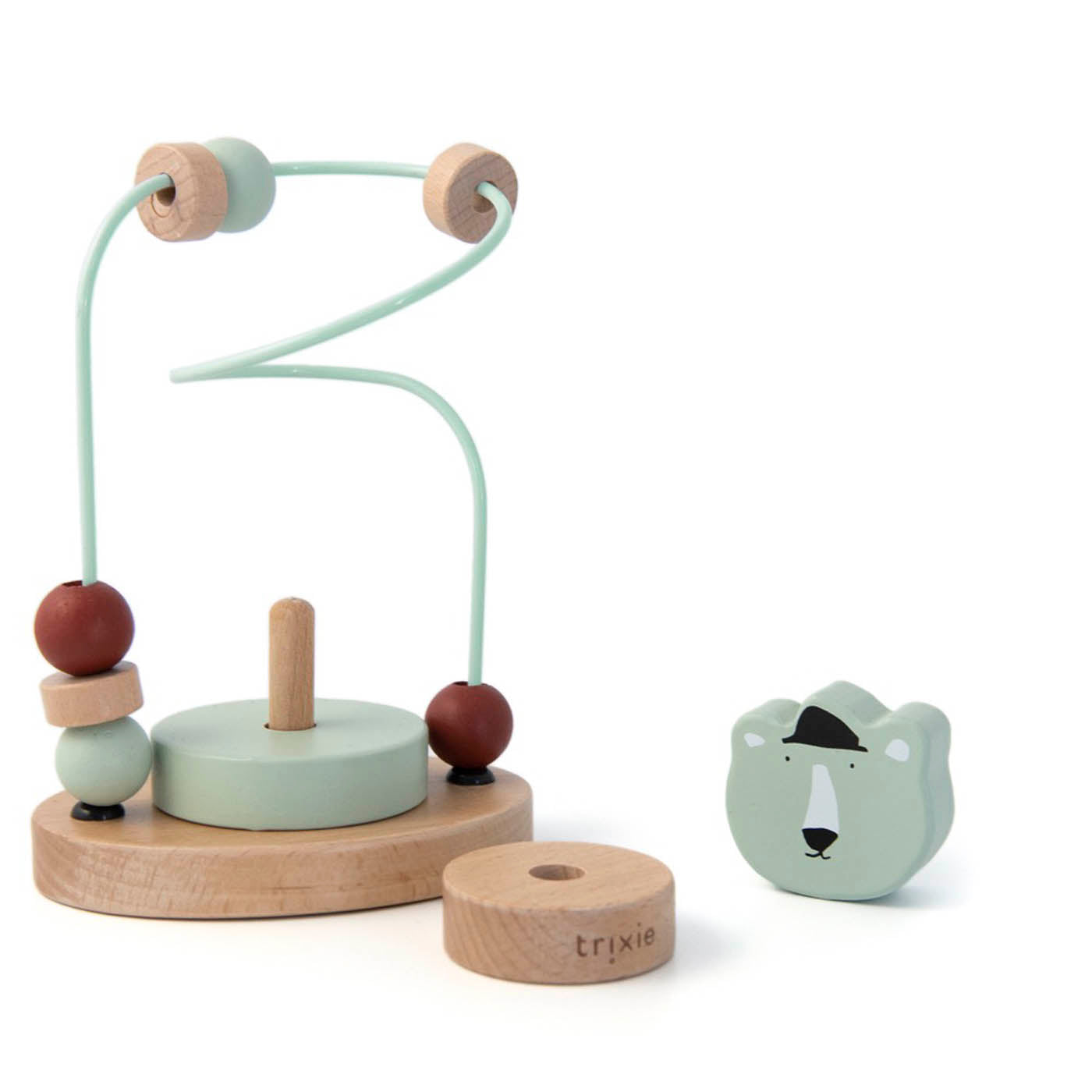 Trixie Baby Labyrinthes à perles Mr. Polar Bear labyrinthe en bois