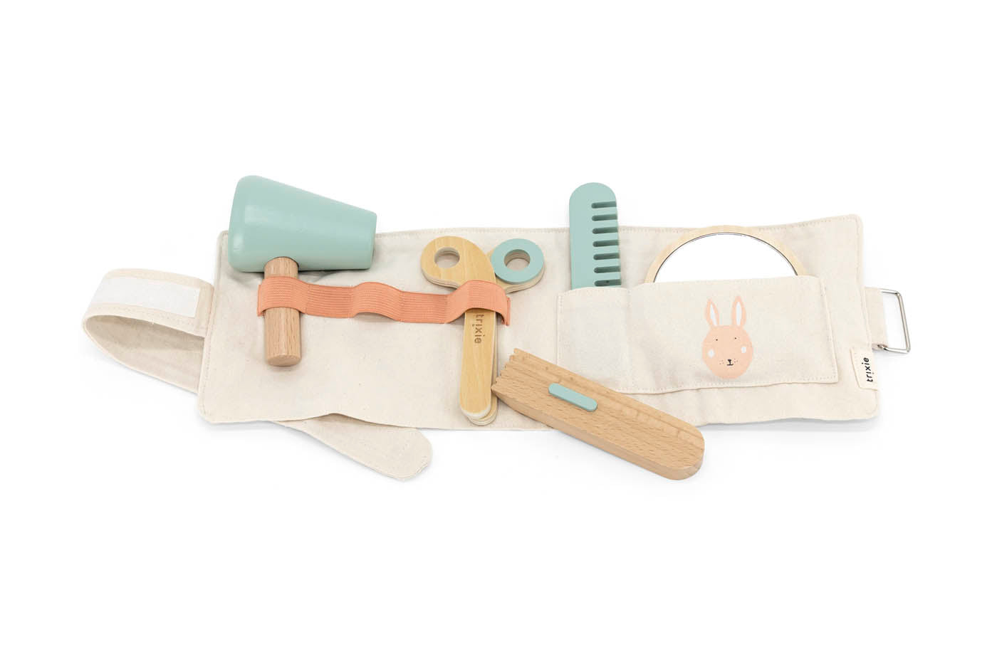 Trixie Baby Jeu symbolique Ceinture de coiffeur en bois