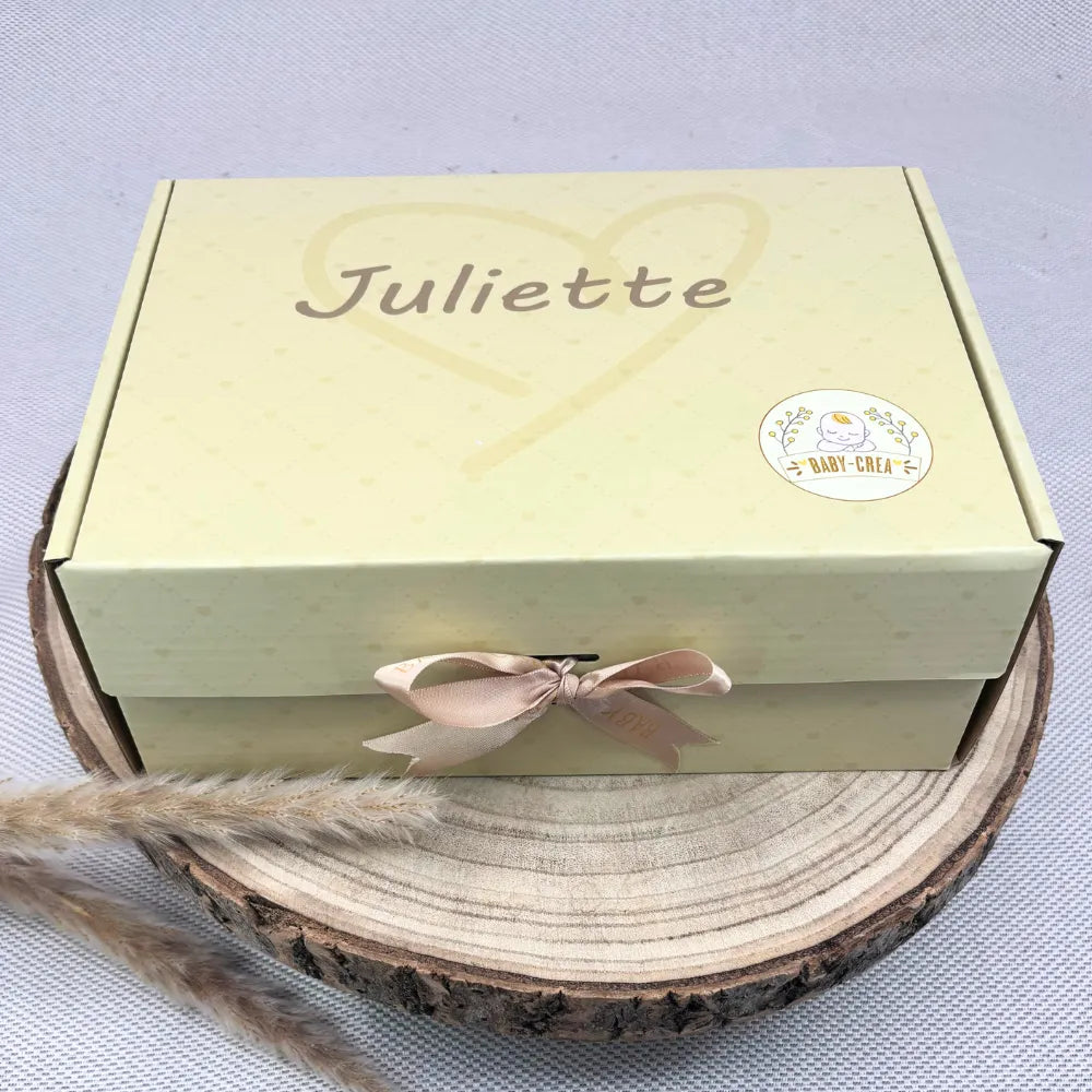 Baby-Crea Coffret repas bébé assiette crabe vert olive personnalisé