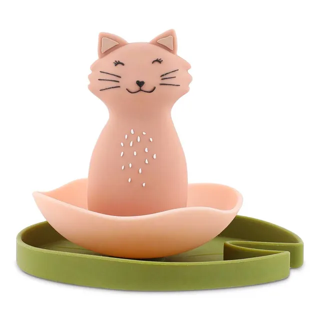 Trixie Baby Jouets de bain fleur flottante Mrs. Cat en silicone
