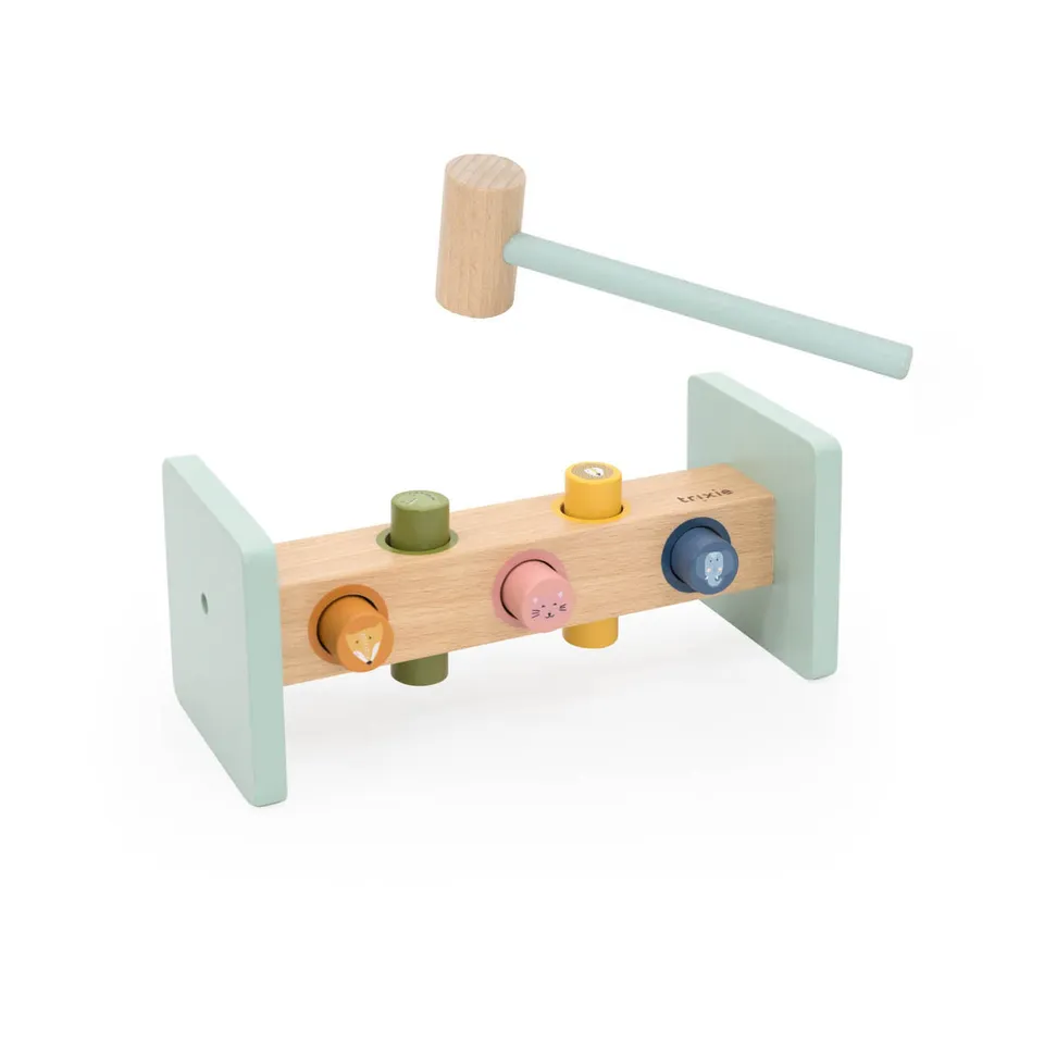 Trixie Baby Jouets d'activités jeu de marteau en bois