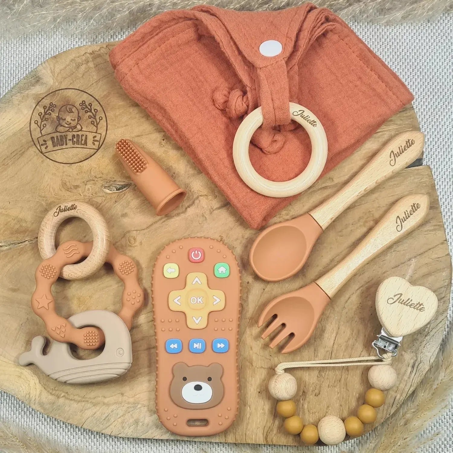 Baby-Crea Coffret naissance personnalisé Édition Premium coffret bébé rose pâle