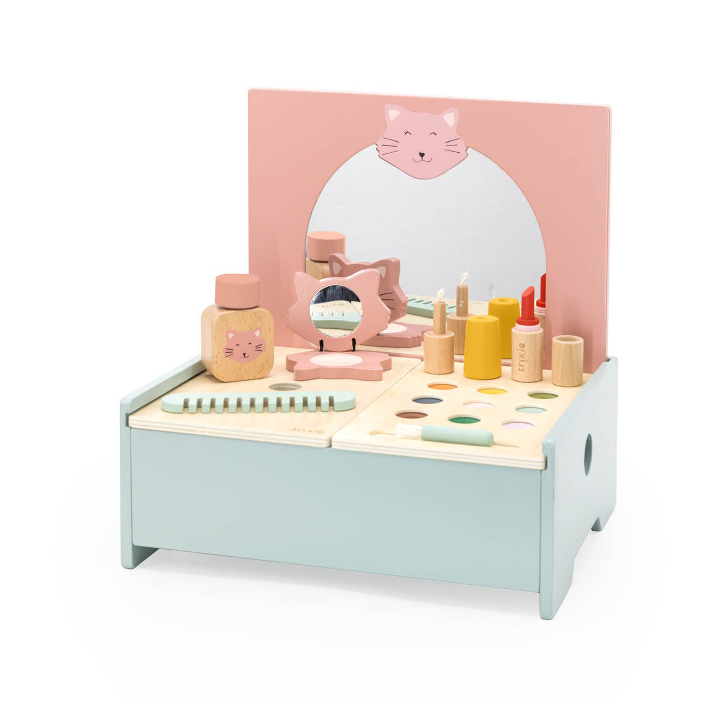 Trixie Baby Jeu symbolique Coiffeuse avec miroir bois