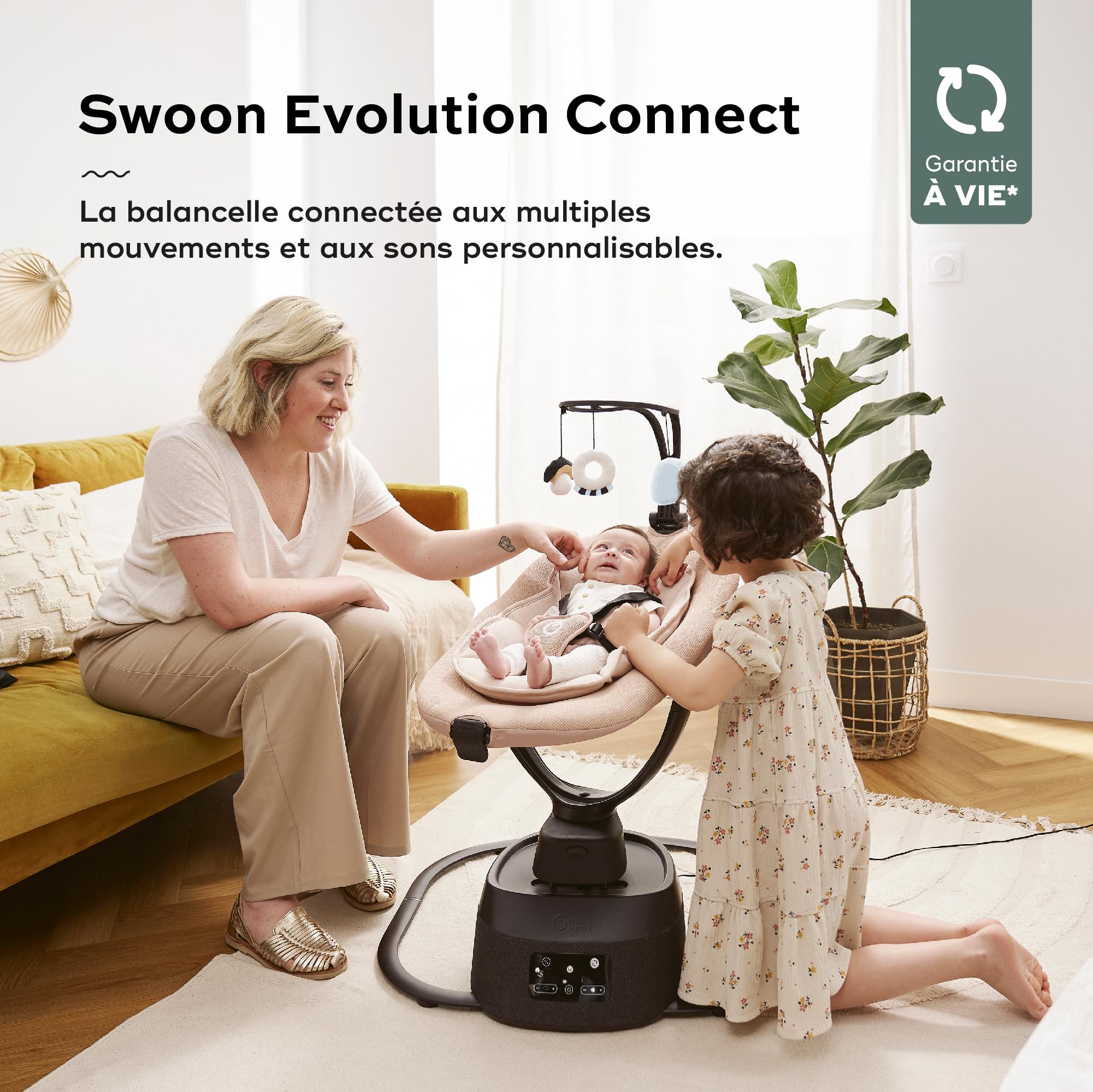 Babymoov Swoon Evolution balancelle électrique Mocca